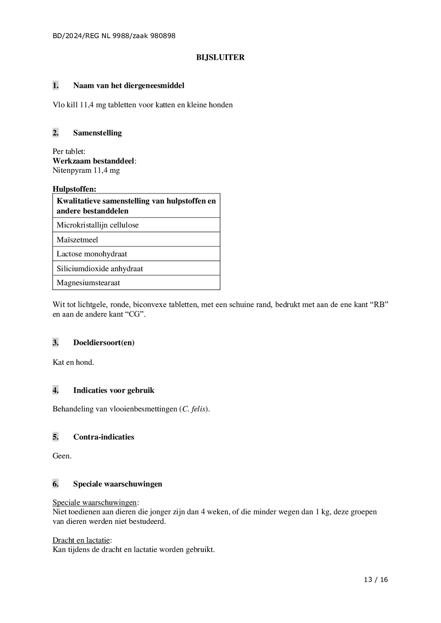 Vlo Kill Katten en Kleine Honden afbeelding van document #13, bijsluiter