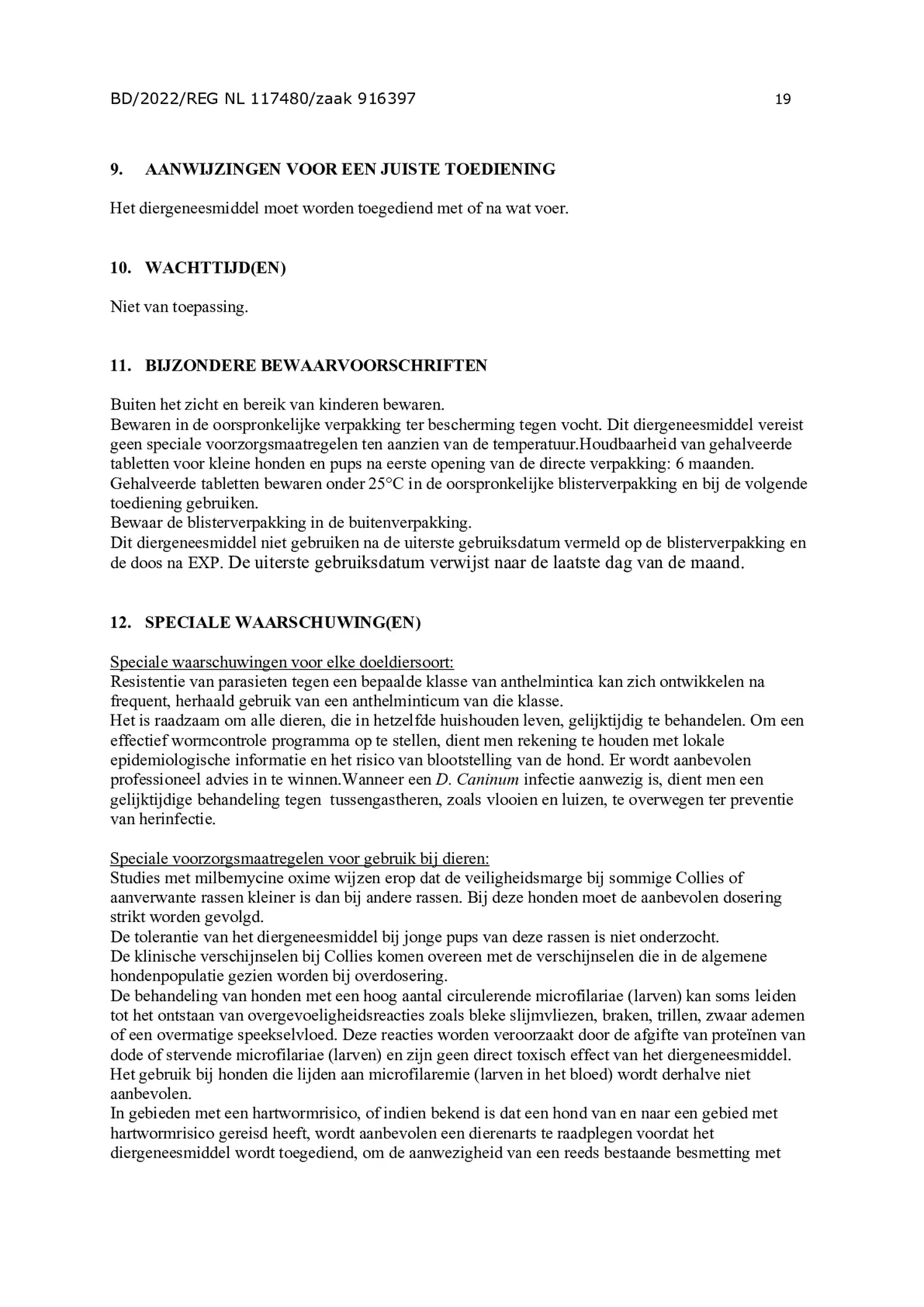 Milquestra Ontwormingsmiddel Honden vanaf 5KG afbeelding van document #19, bijsluiter