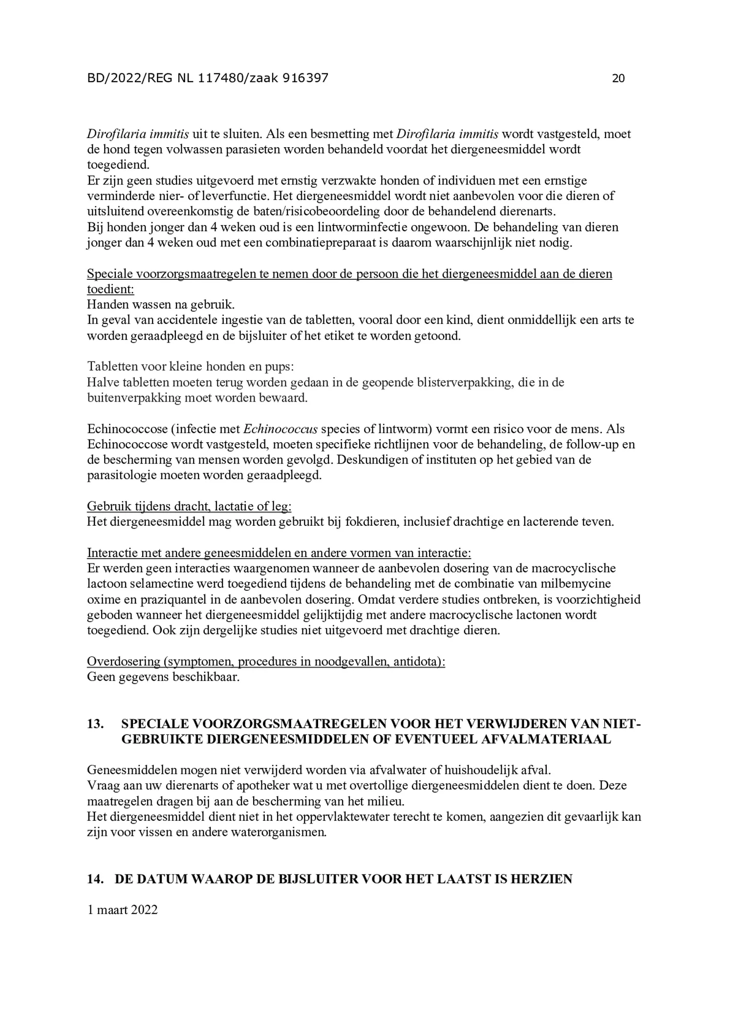 Milquestra Ontwormingsmiddel Honden vanaf 5KG afbeelding van document #20, bijsluiter