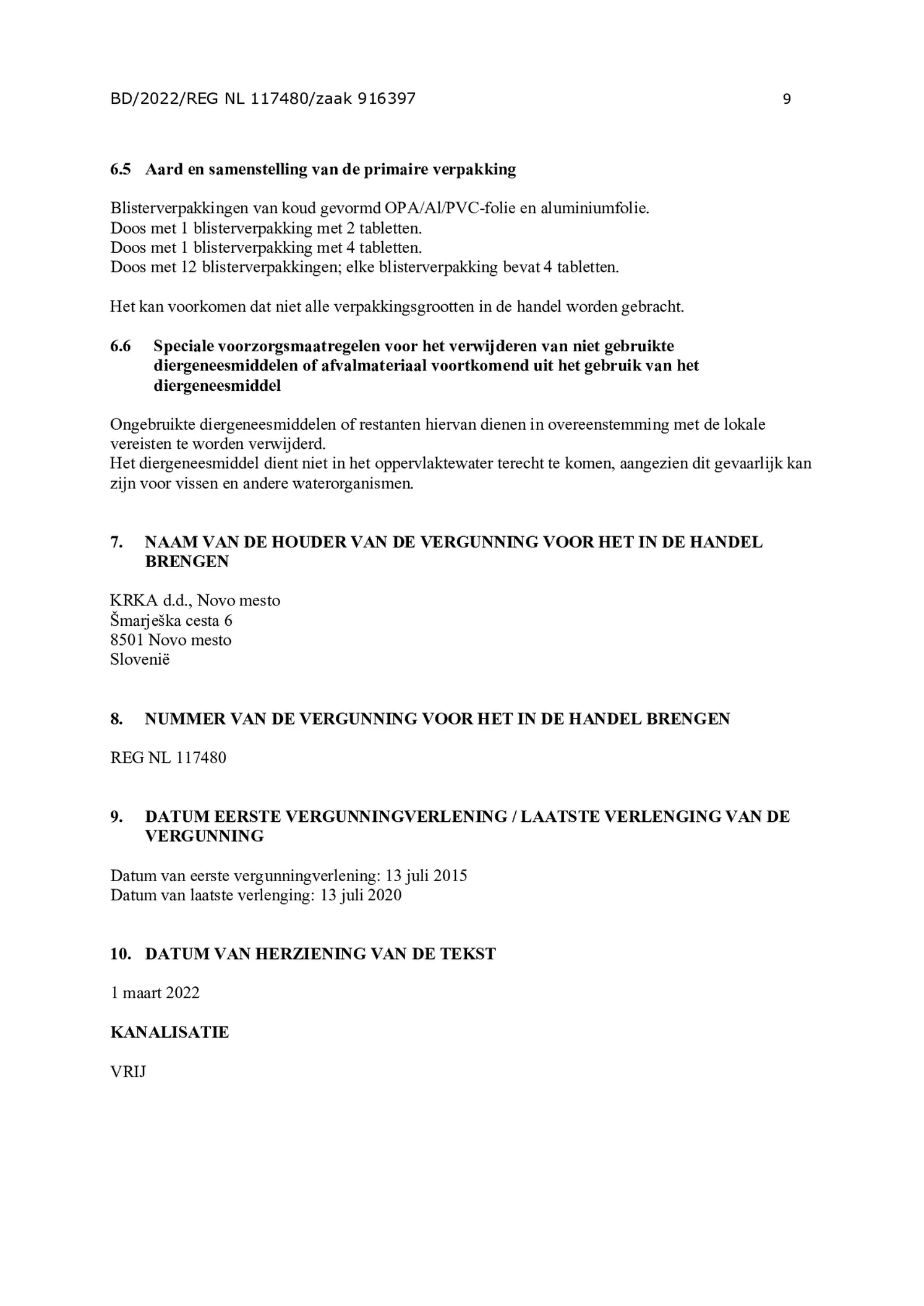 Milquestra Ontwormingsmiddel Honden vanaf 5KG afbeelding van document #9, bijsluiter