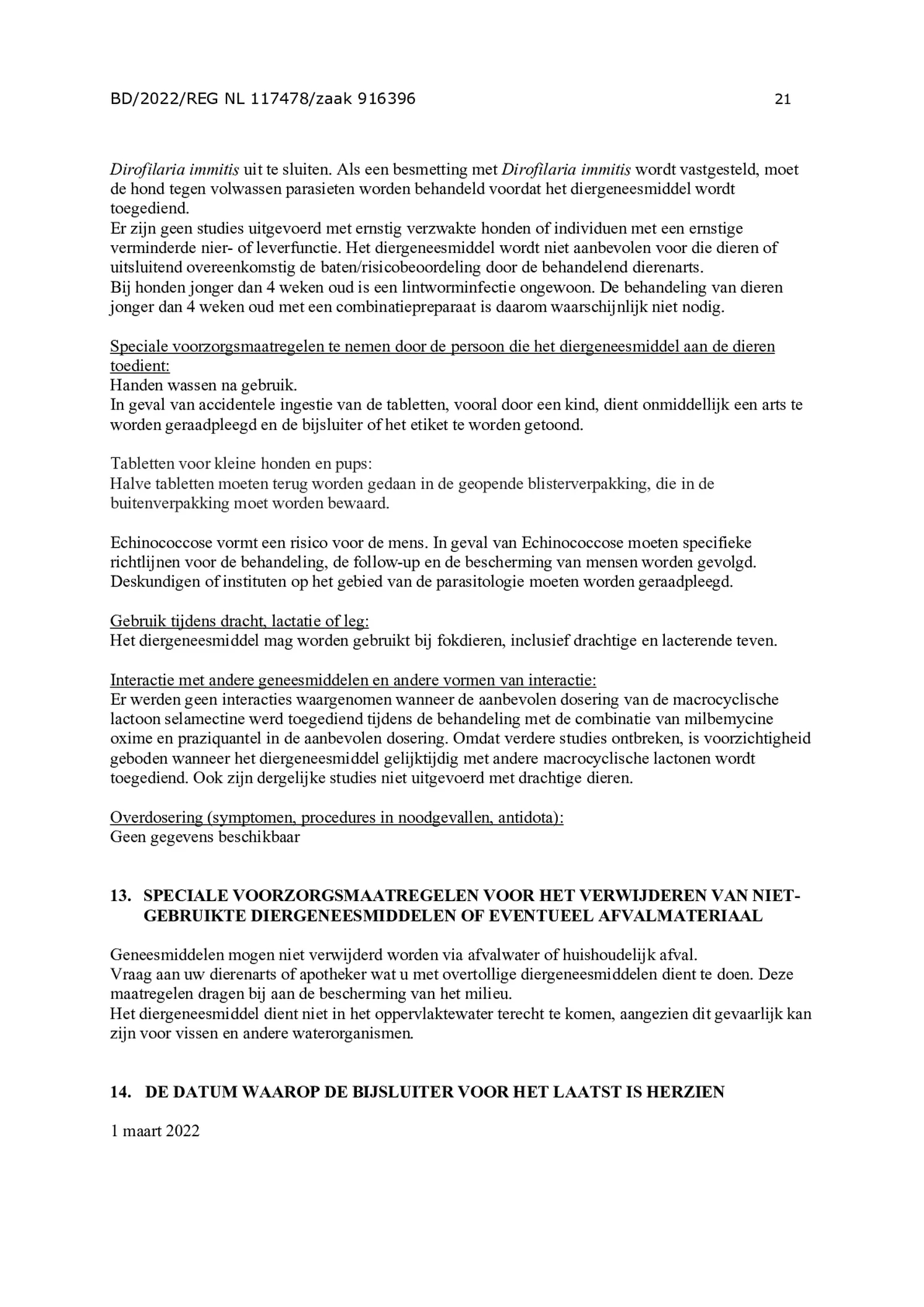 Milquestra Ontwormingsmiddel Honden 0.5 - 10KG afbeelding van document #21, bijsluiter