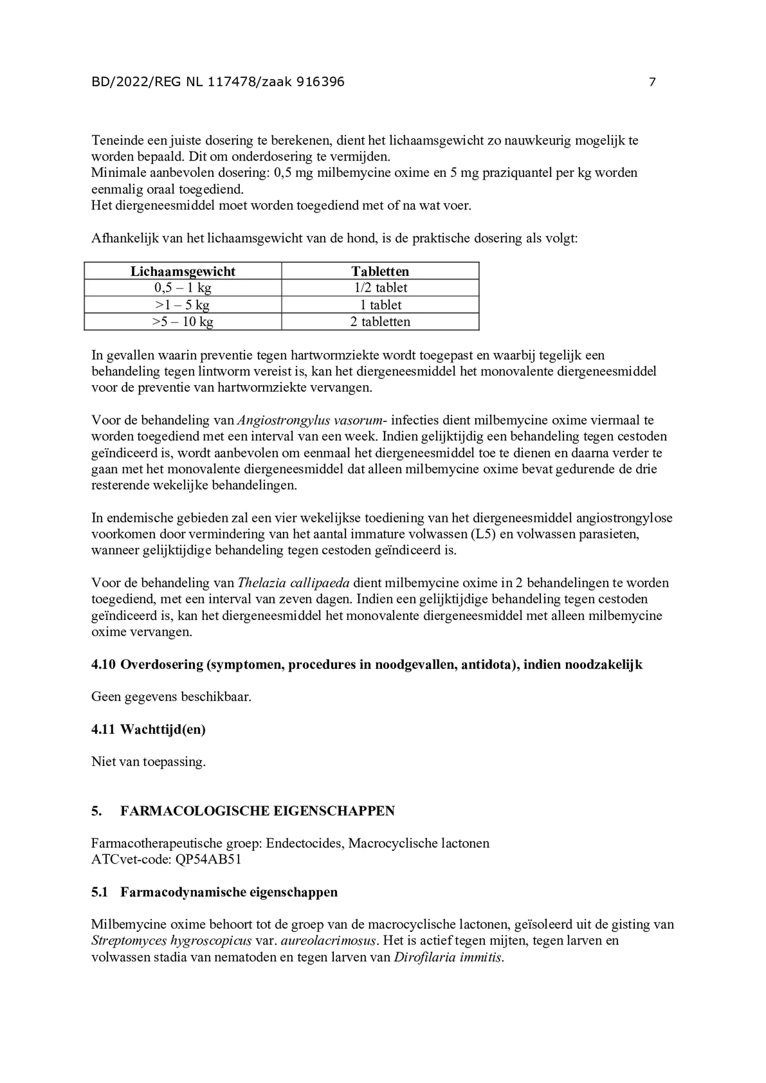 Milquestra Ontwormingsmiddel Honden 0.5 - 10KG afbeelding van document #7, bijsluiter