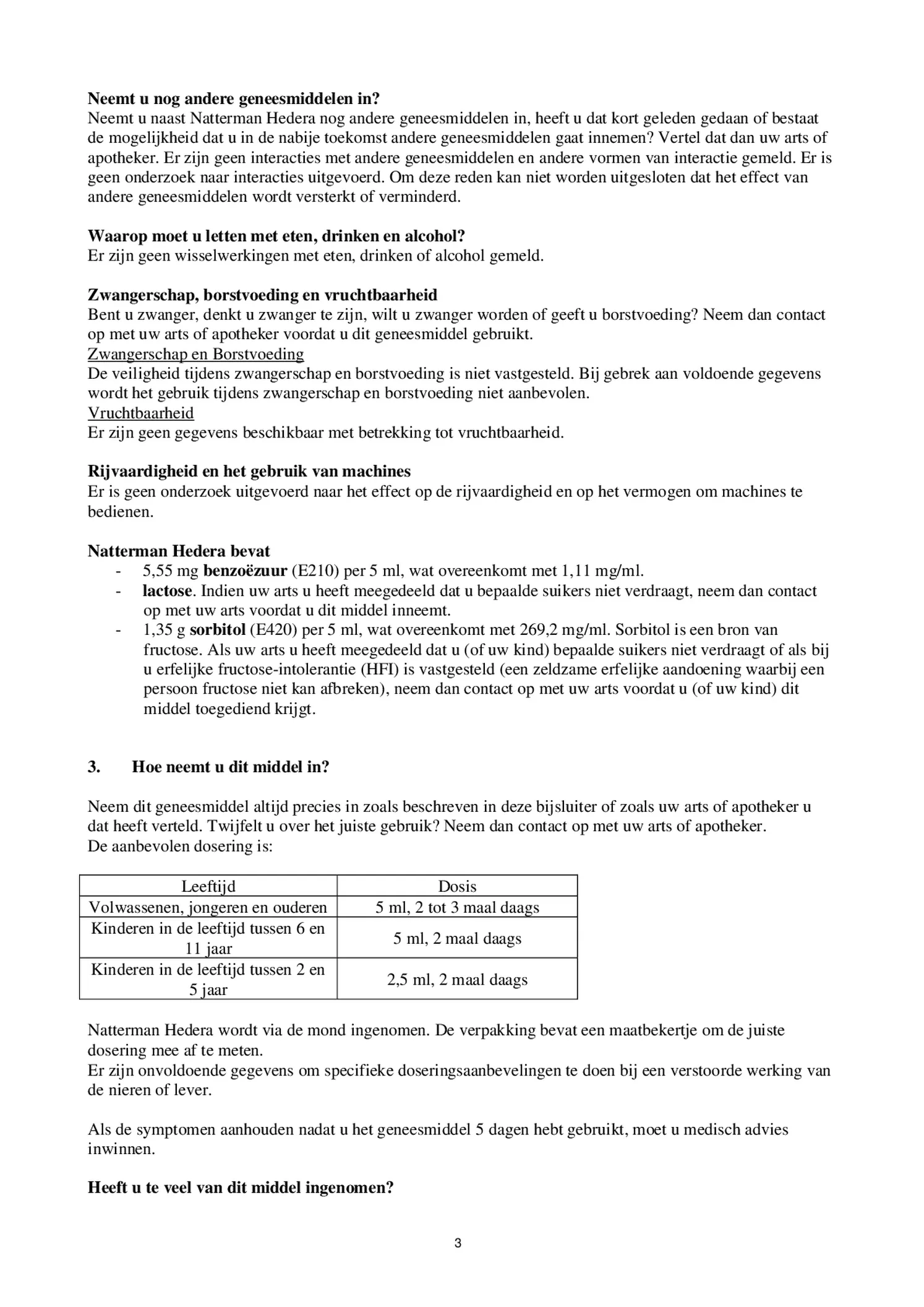 Hedera Stroop afbeelding van document #3, bijsluiter