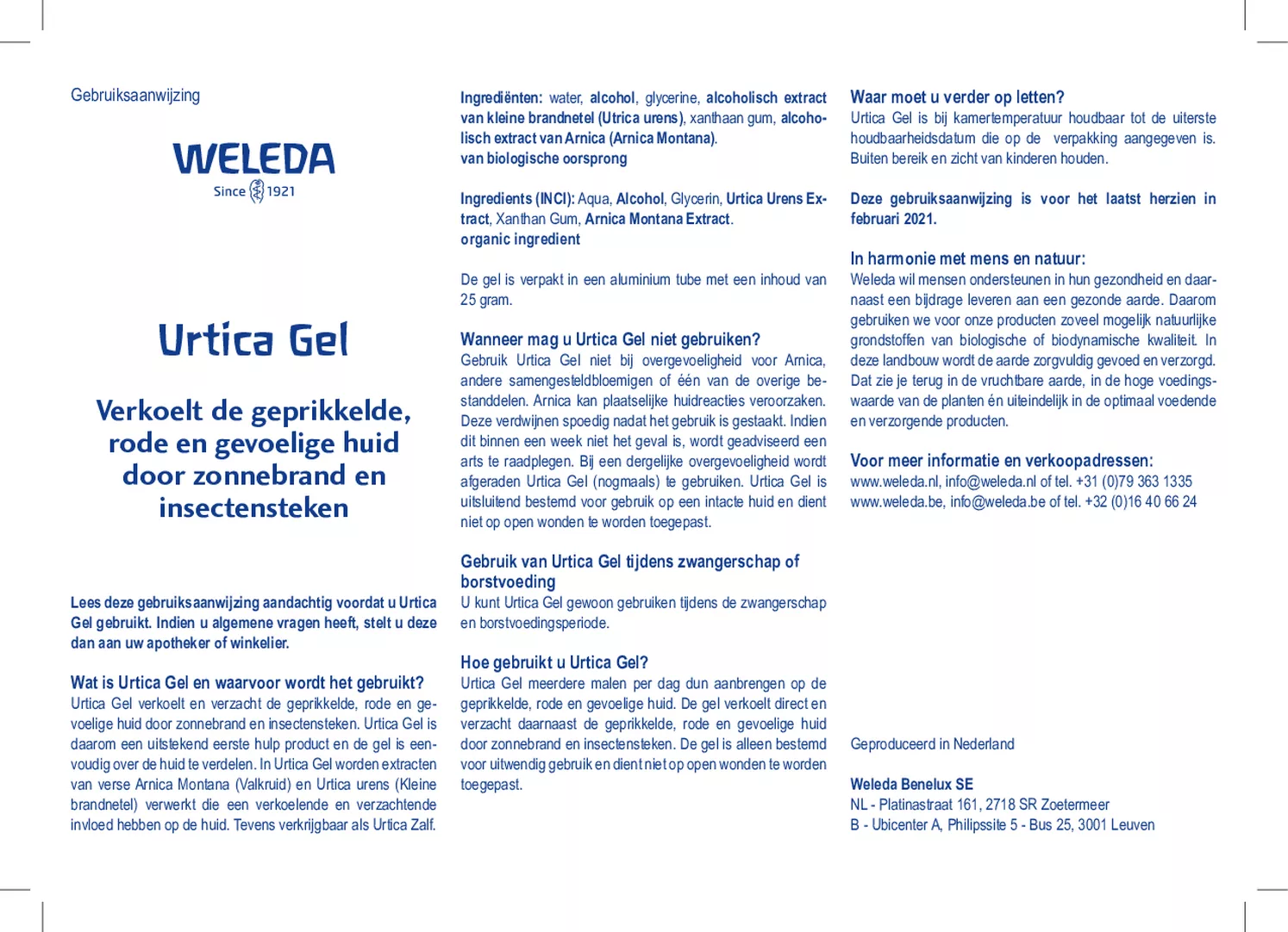 Eerste hulp kit voor de huid afbeelding van document #5, gebruiksaanwijzing