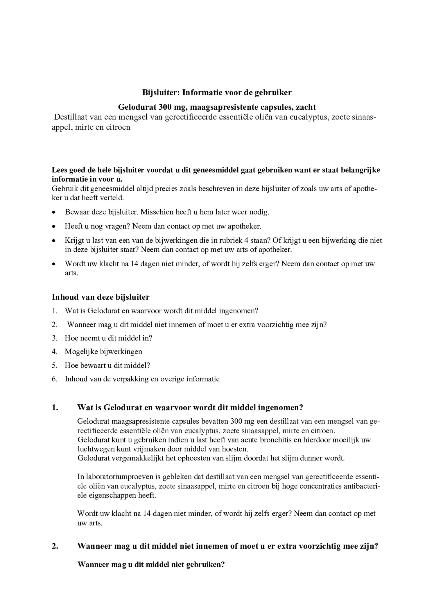 Myrtol 300mg Capsules afbeelding van document #1, bijsluiter