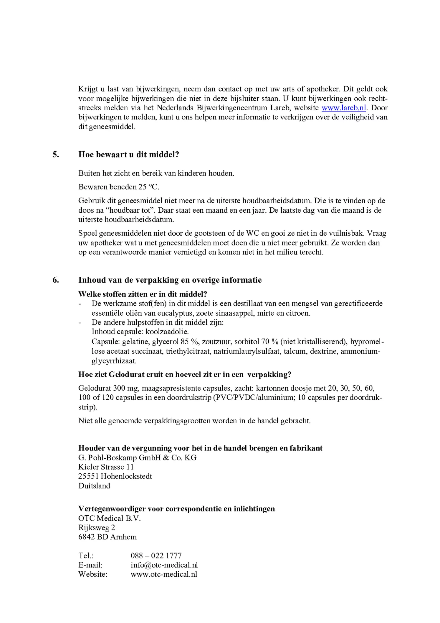 Myrtol 300mg Capsules afbeelding van document #4, bijsluiter