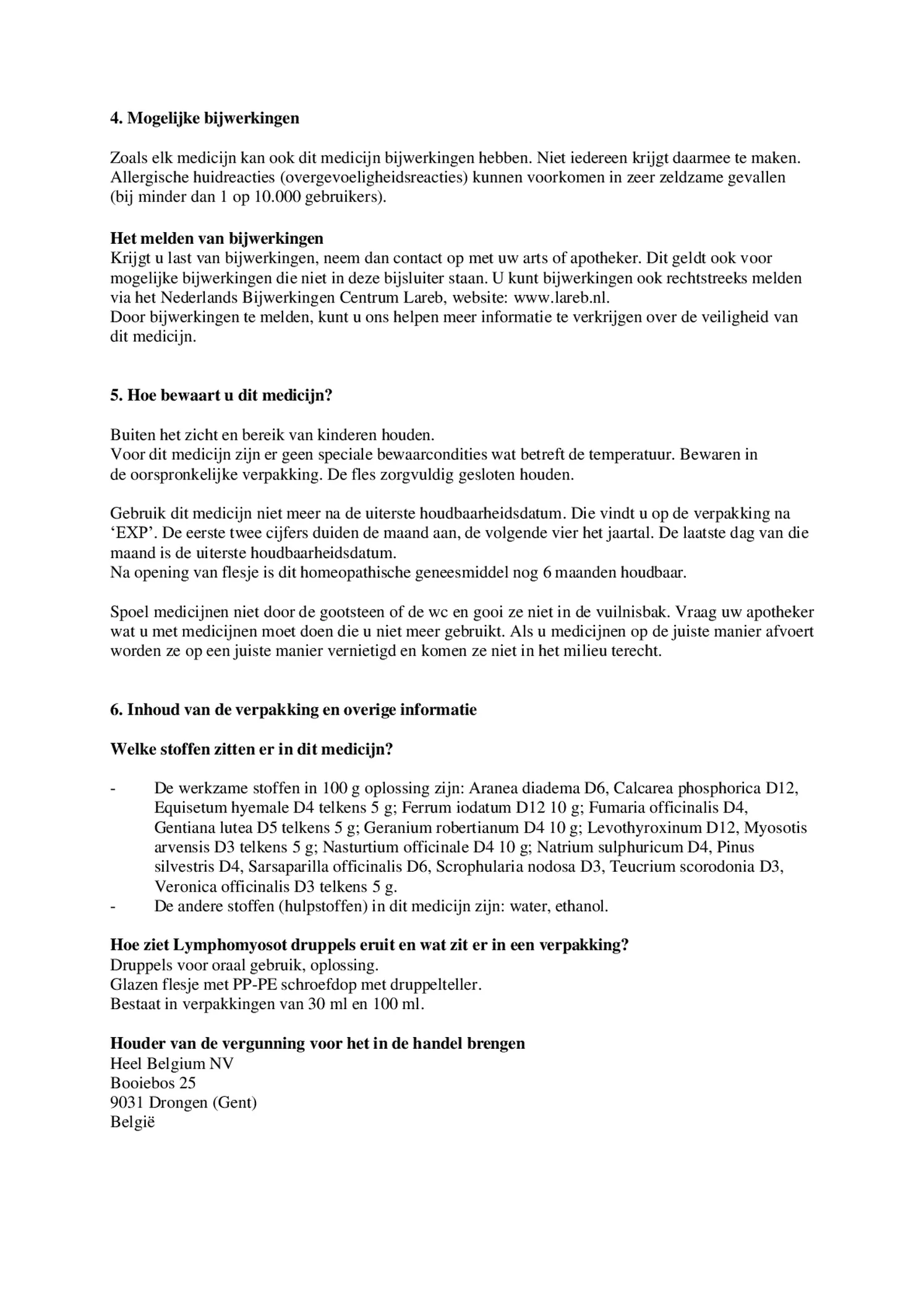 Lymphomyosot Druppels afbeelding van document #4, bijsluiter