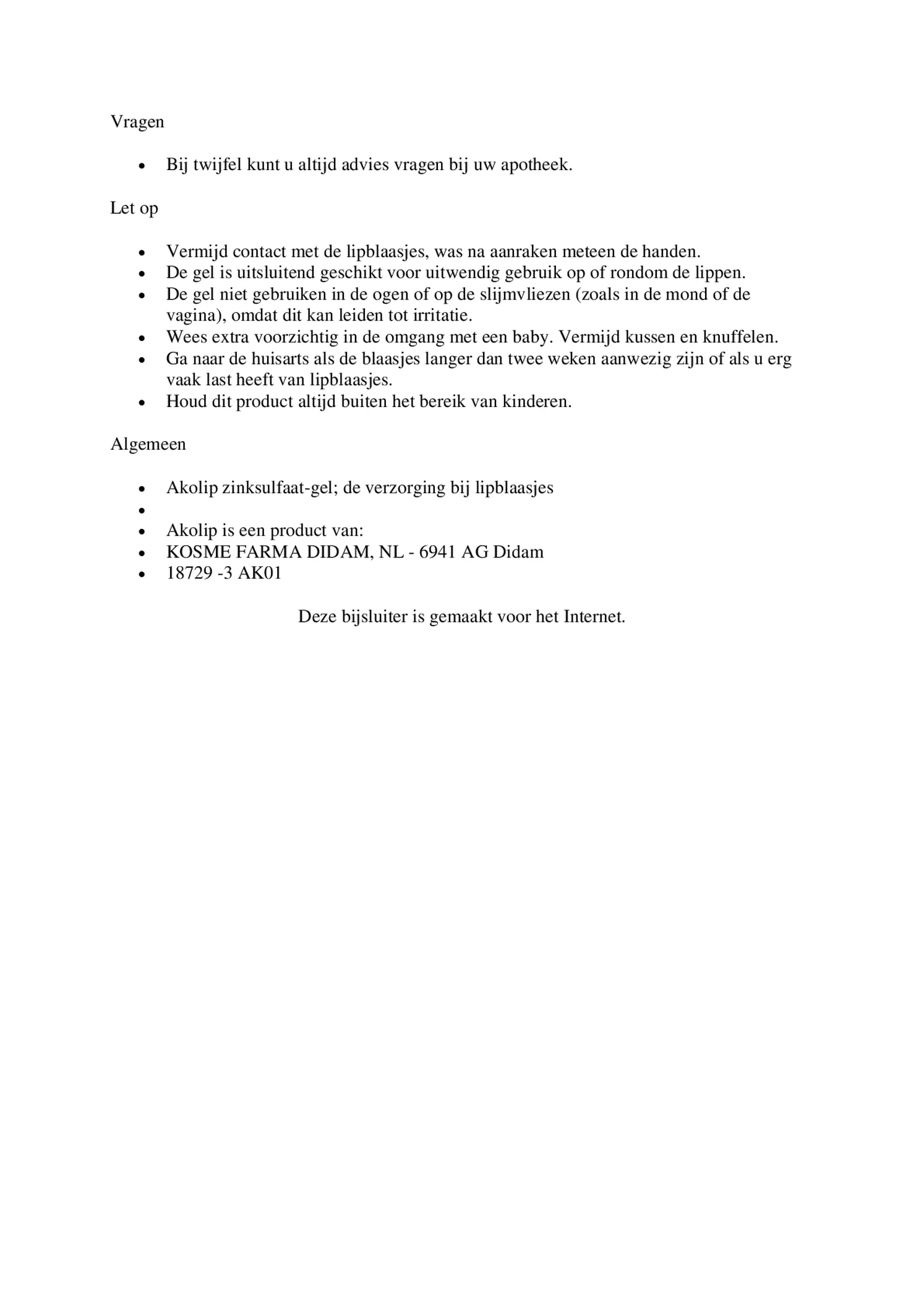Lipblaasjes Gel afbeelding van document #2, gebruiksaanwijzing
