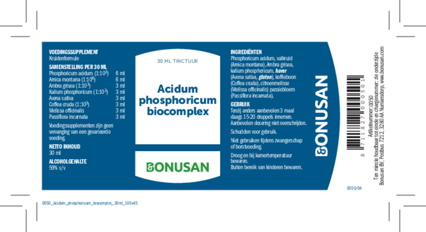 Acidum Phosphoricum Biocomplex Druppels afbeelding van document #1, etiket