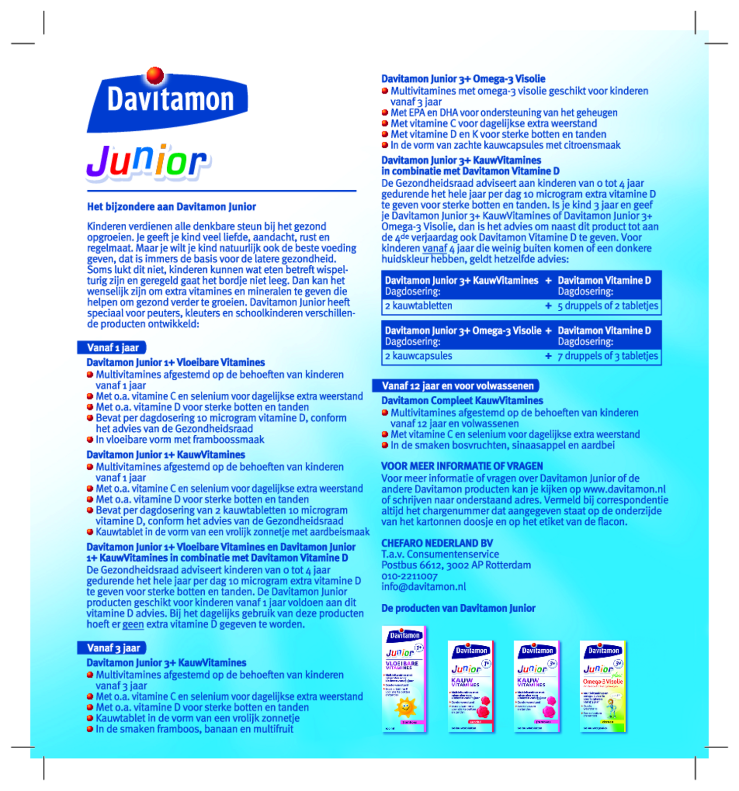 Junior 3+ Kauw Vitamines Framboos afbeelding van document #1, gebruiksaanwijzing