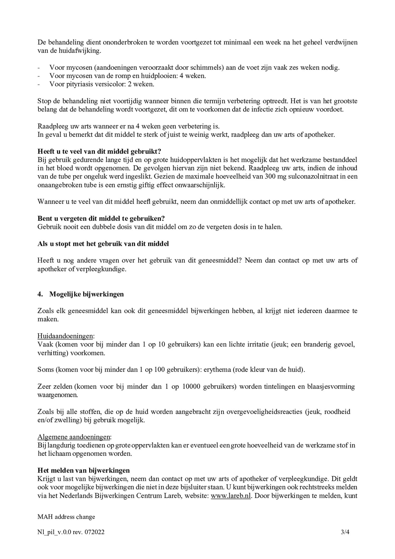 hydrofiele crème 10mg/g - bij schimmelinfecties van de huid - afbeelding van document #3, bijsluiter