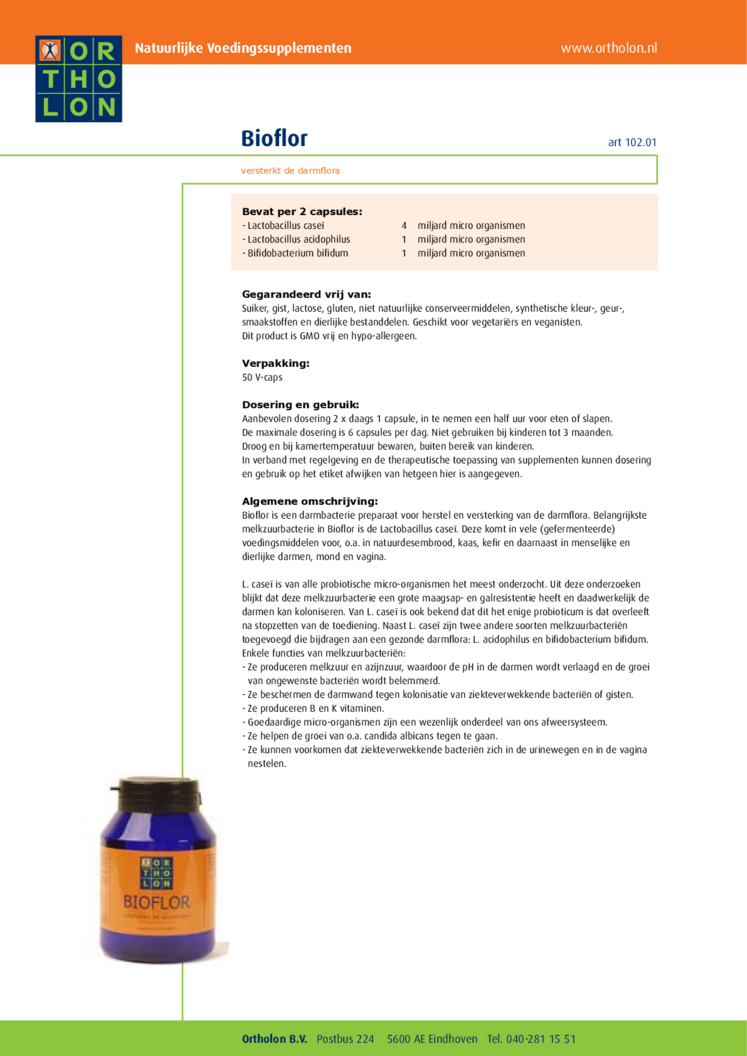 Bioflor Capsules afbeelding van document #1, informatiefolder