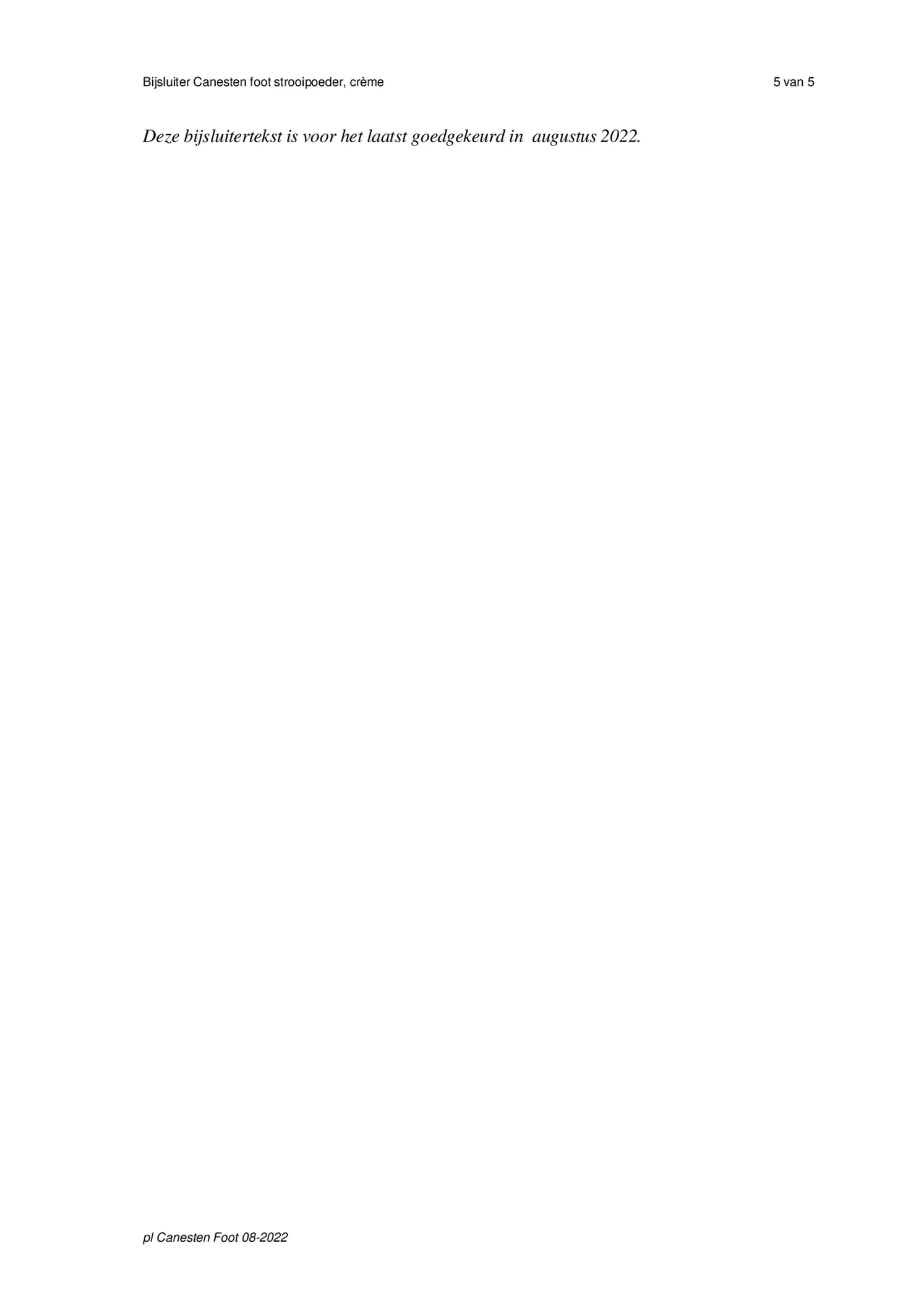 Foot Crème bij Voetschimmel afbeelding van document #5, bijsluiter