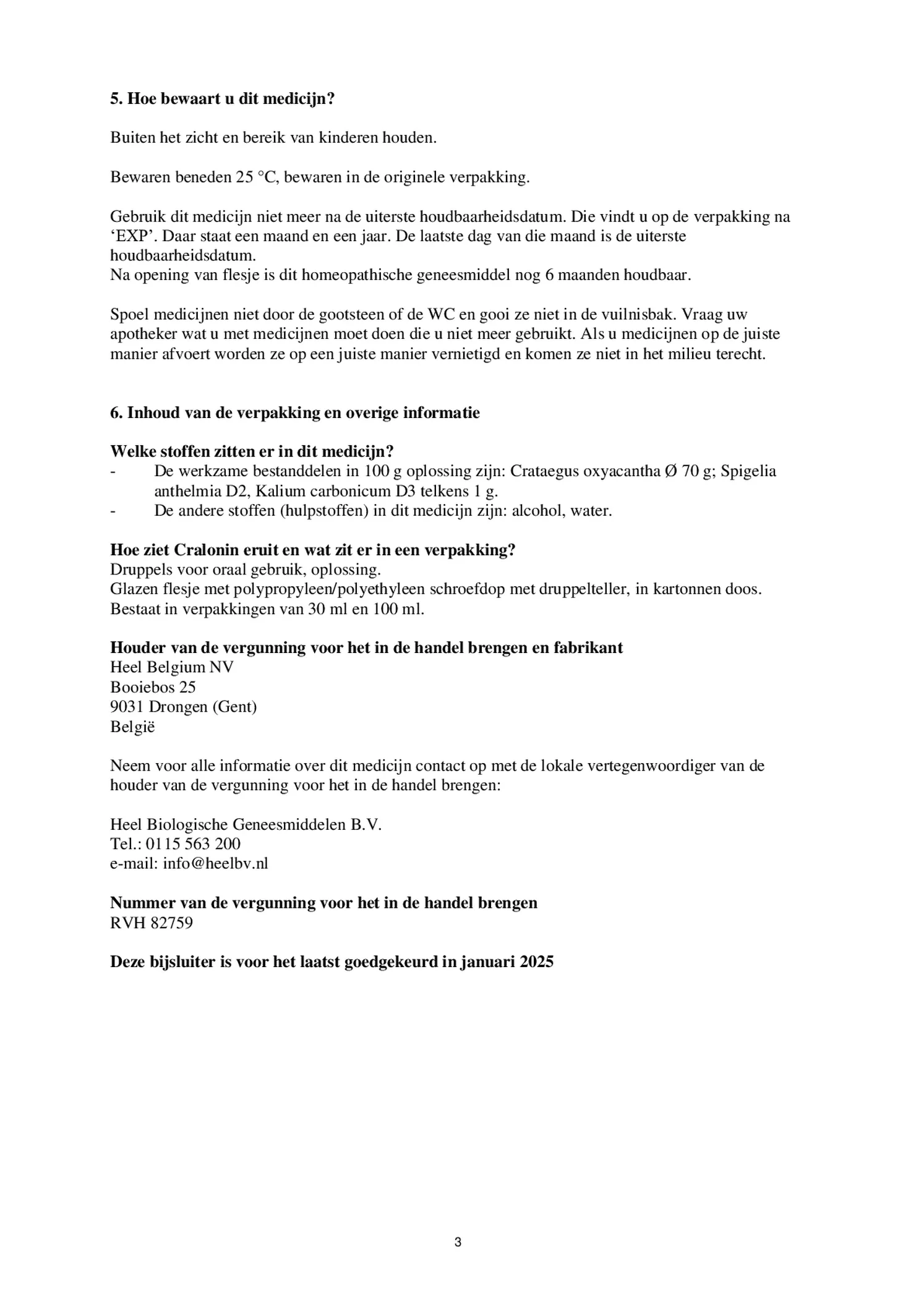 Cralonin afbeelding van document #3, bijsluiter