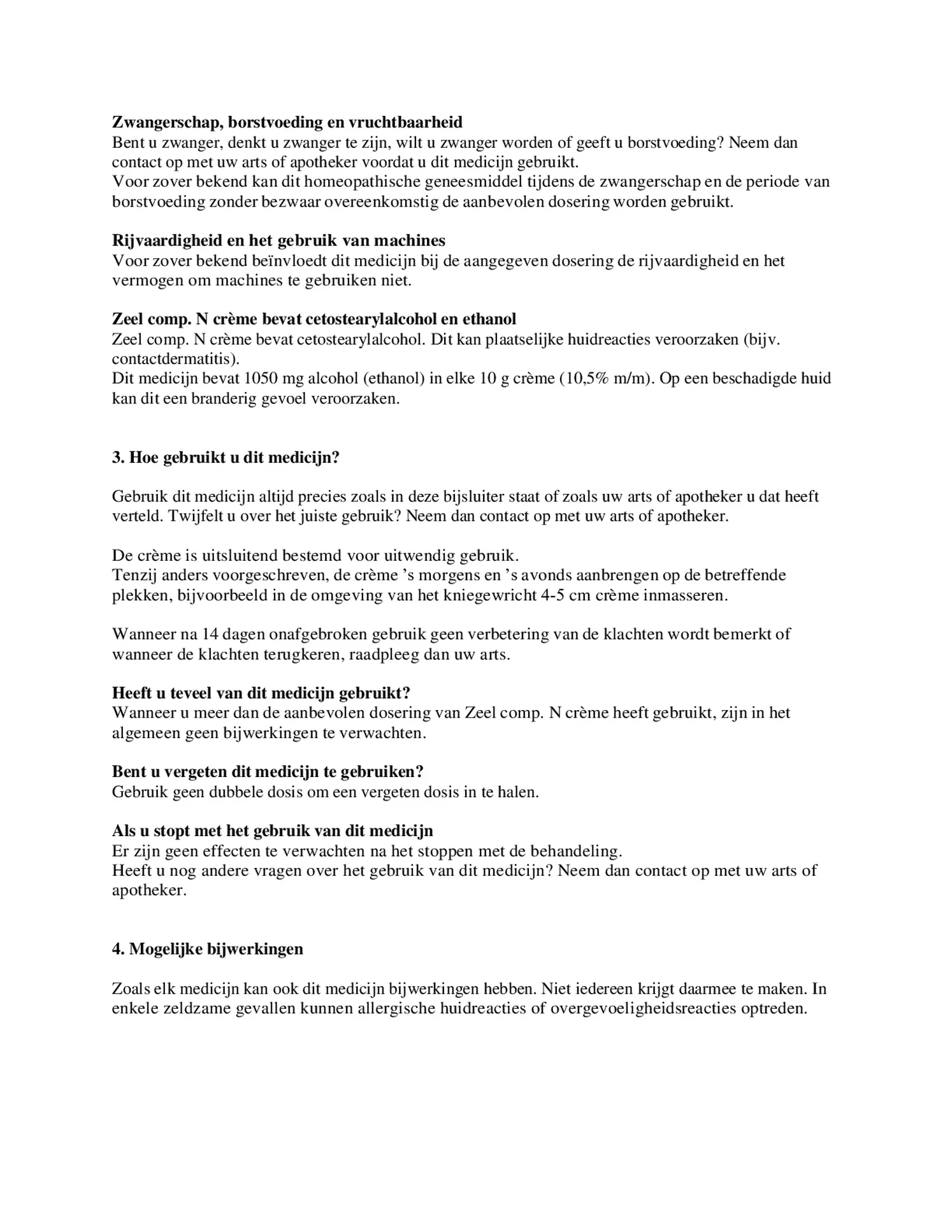 Zeel Compositum N Creme afbeelding van document #2, bijsluiter