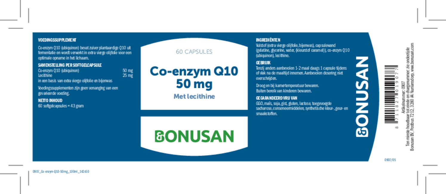 Pygmalion mannetje tiran Bonusan Co-enzym Q10 50mg 60CP | De Online Drogist