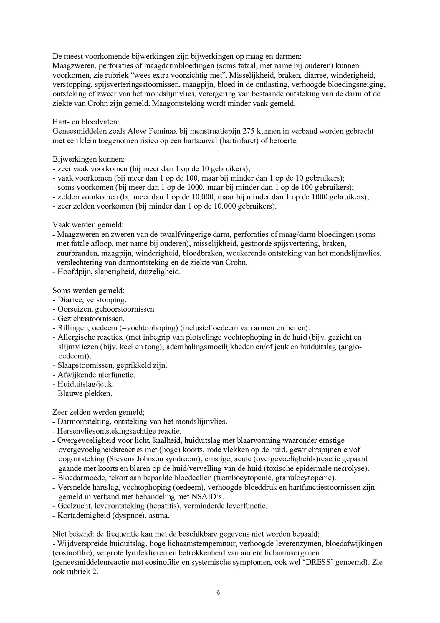 Feminax bij Menstruatiepijn Tabletten afbeelding van document #6, bijsluiter