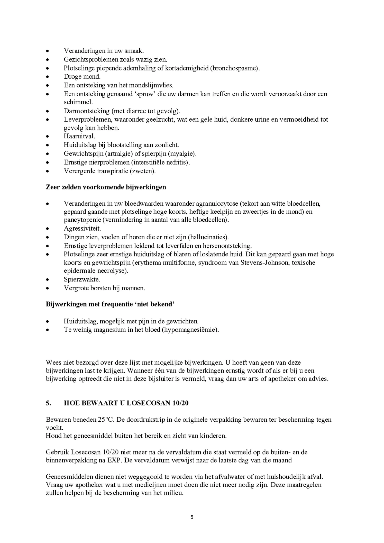 20mg Tabletten afbeelding van document #5, bijsluiter