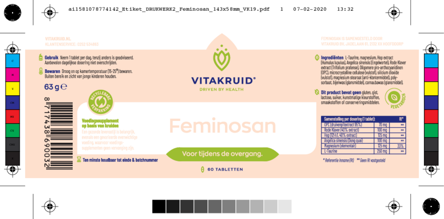 Feminosan Tabletten afbeelding van document #1, etiket
