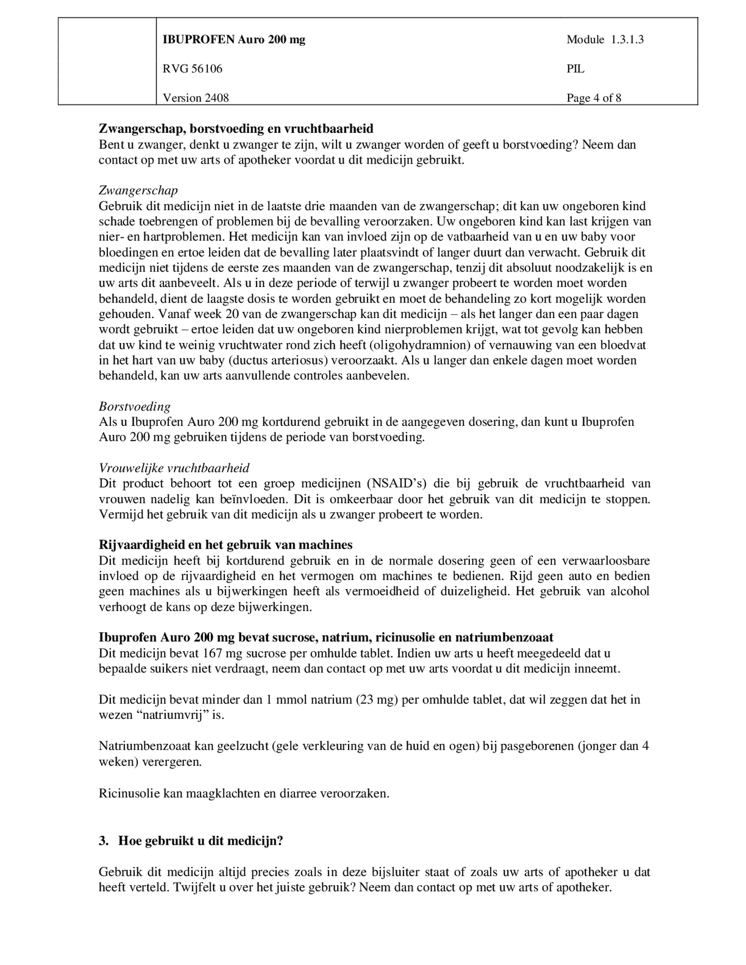 Ibuprofen 200mg afbeelding van document #4, bijsluiter