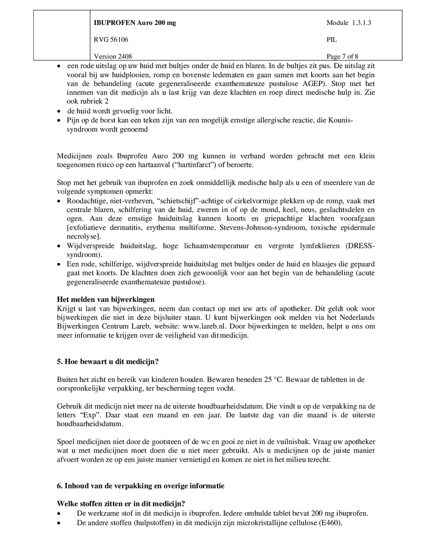 Ibuprofen 200mg afbeelding van document #7, bijsluiter