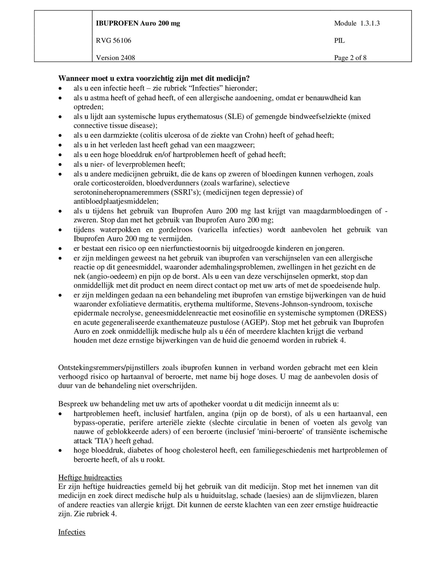 Ibuprofen 200mg afbeelding van document #2, bijsluiter