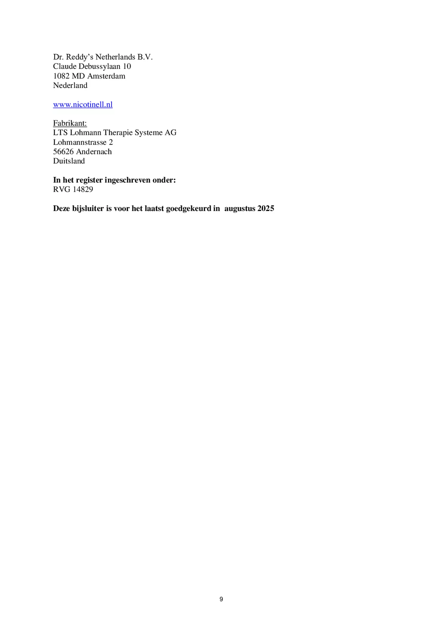 Pleisters 7 mg - voor stoppen met roken afbeelding van document #9, bijsluiter