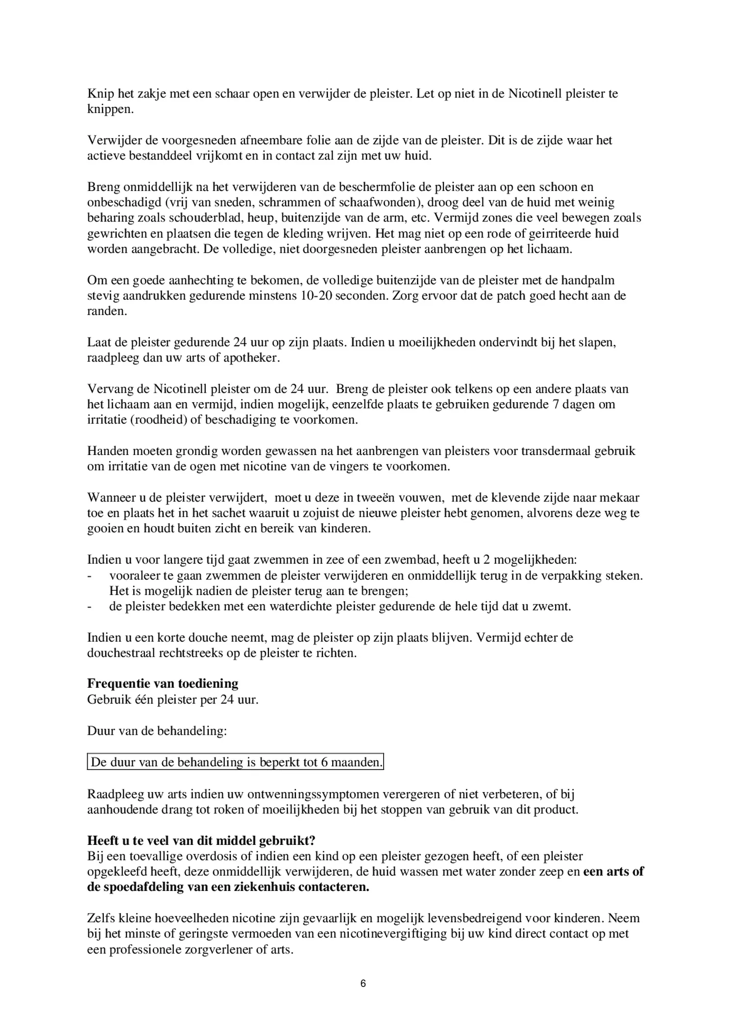 Pleisters 21 mg - voor stoppen met roken afbeelding van document #6, bijsluiter