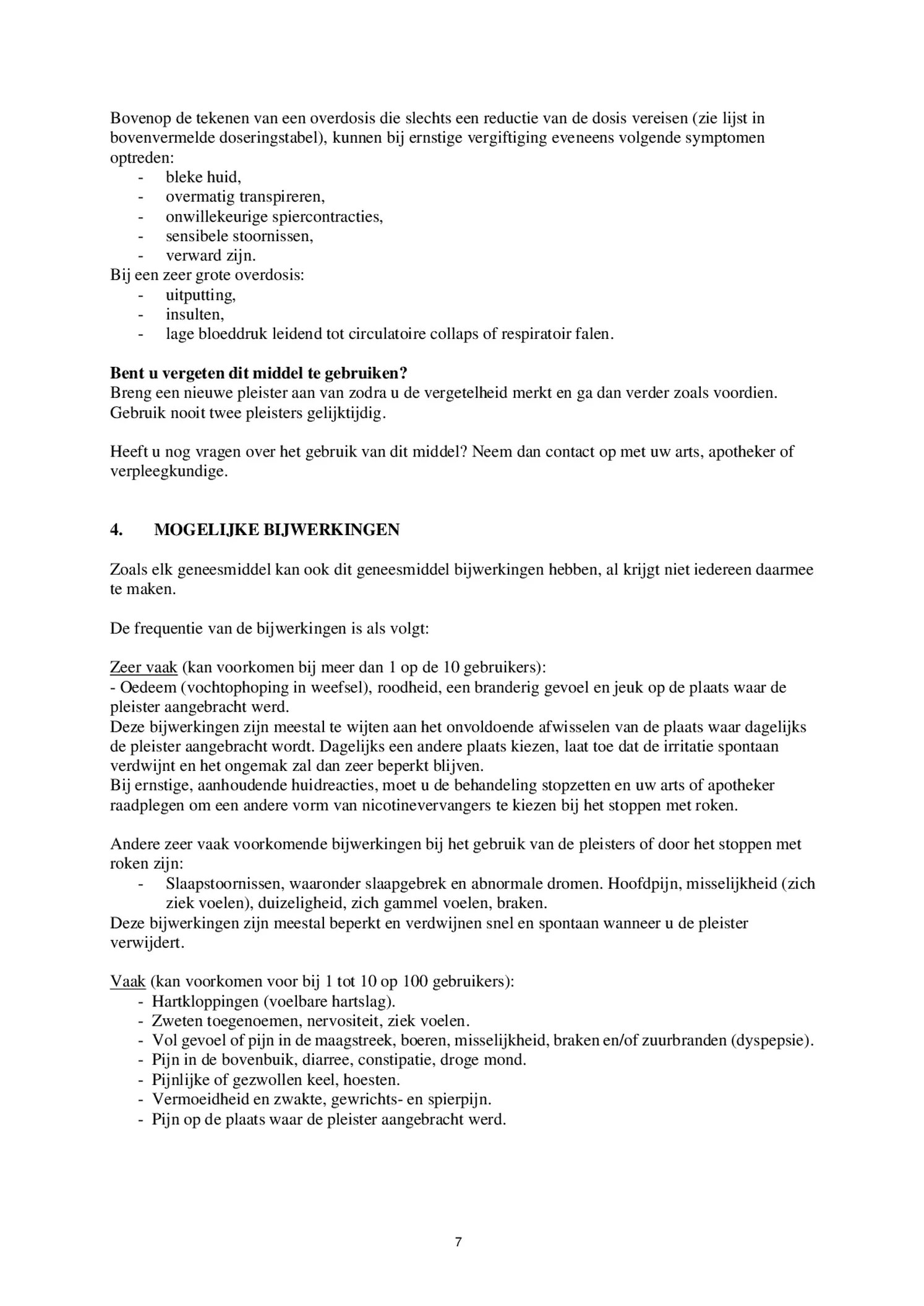 Pleisters 21 mg - voor stoppen met roken afbeelding van document #7, bijsluiter