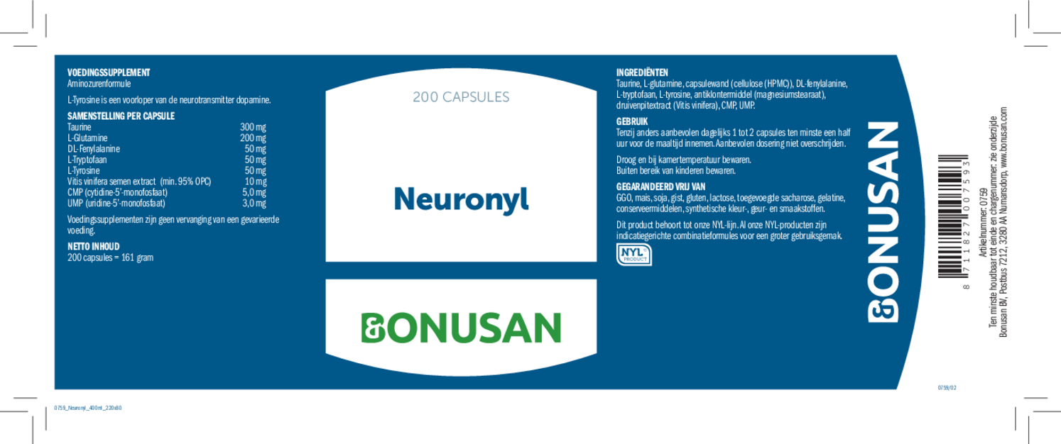 Neuronyl Capsules afbeelding van document #1, etiket