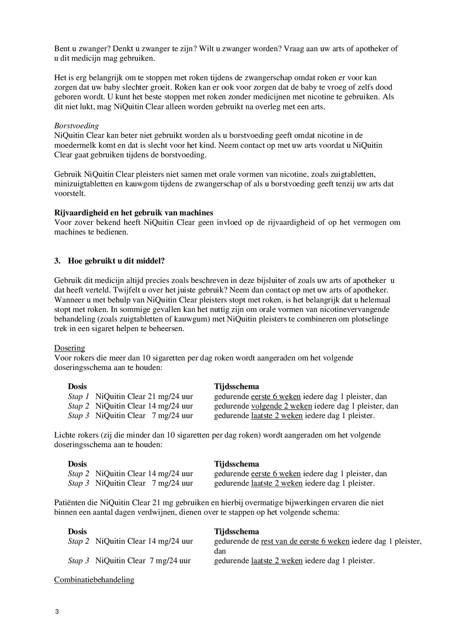 Clear Pleister Twee Weken Behandeling afbeelding van document #3, bijsluiter