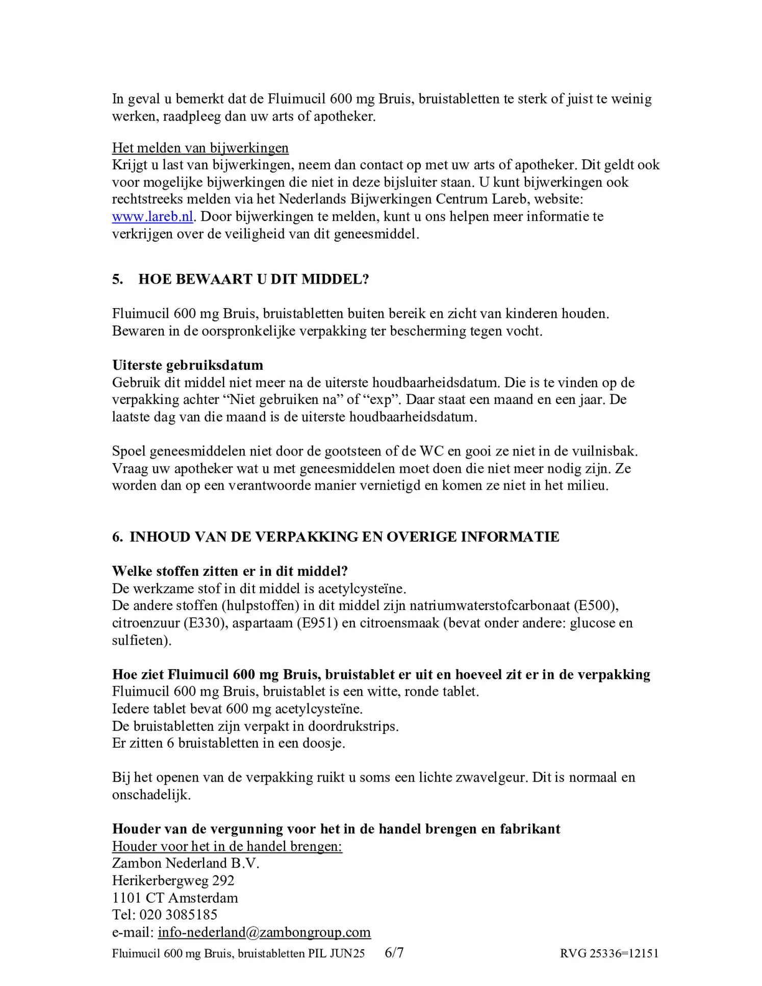 600mg Bruistabletten afbeelding van document #6, bijsluiter