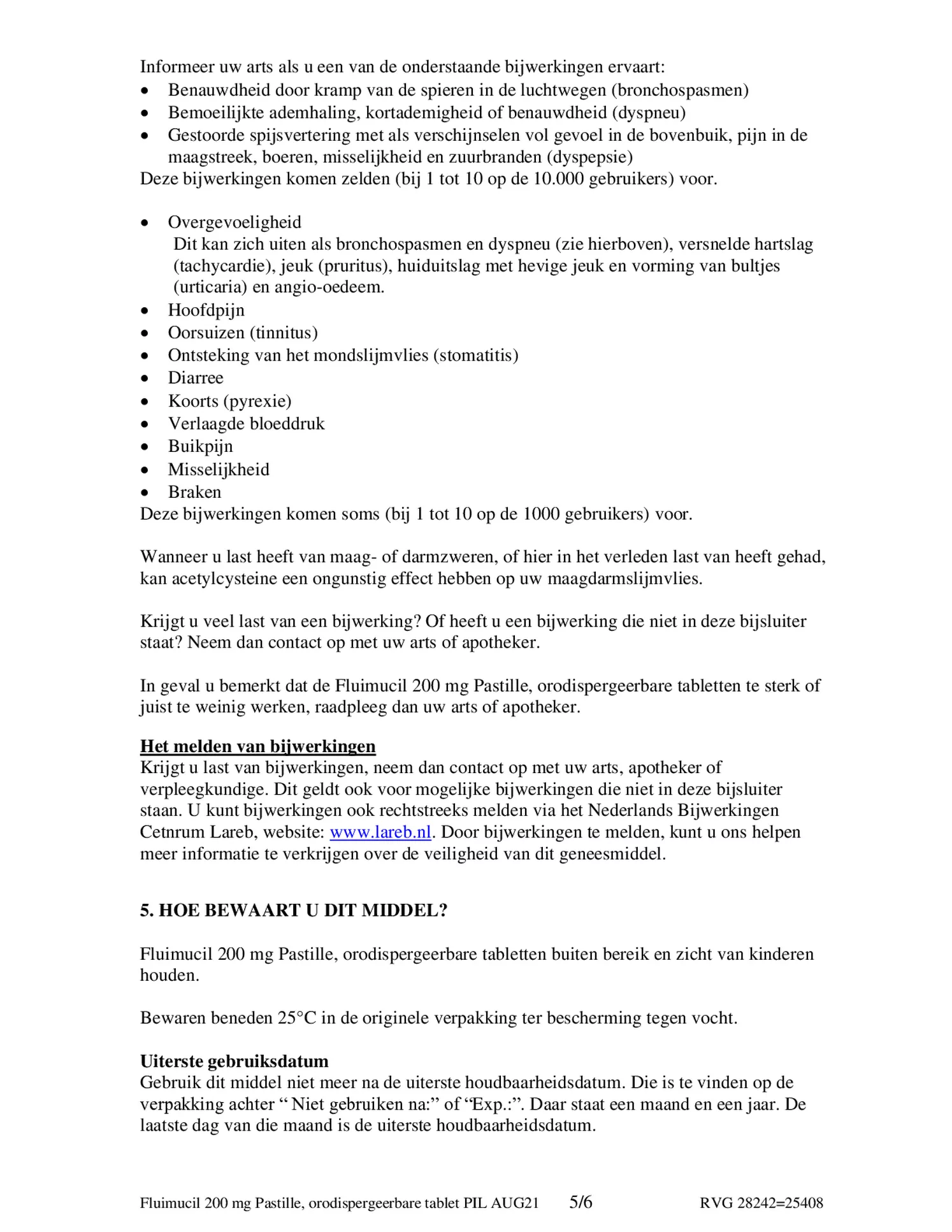 Pastille 200mg Zuigtabletten afbeelding van document #5, bijsluiter