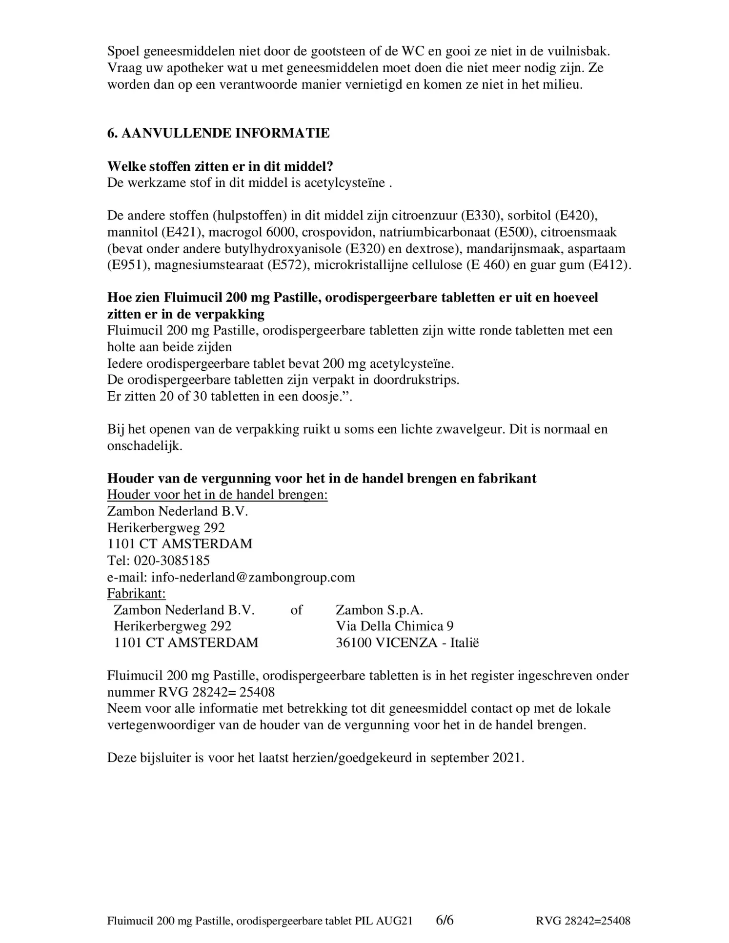 Pastille 200mg Zuigtabletten afbeelding van document #6, bijsluiter