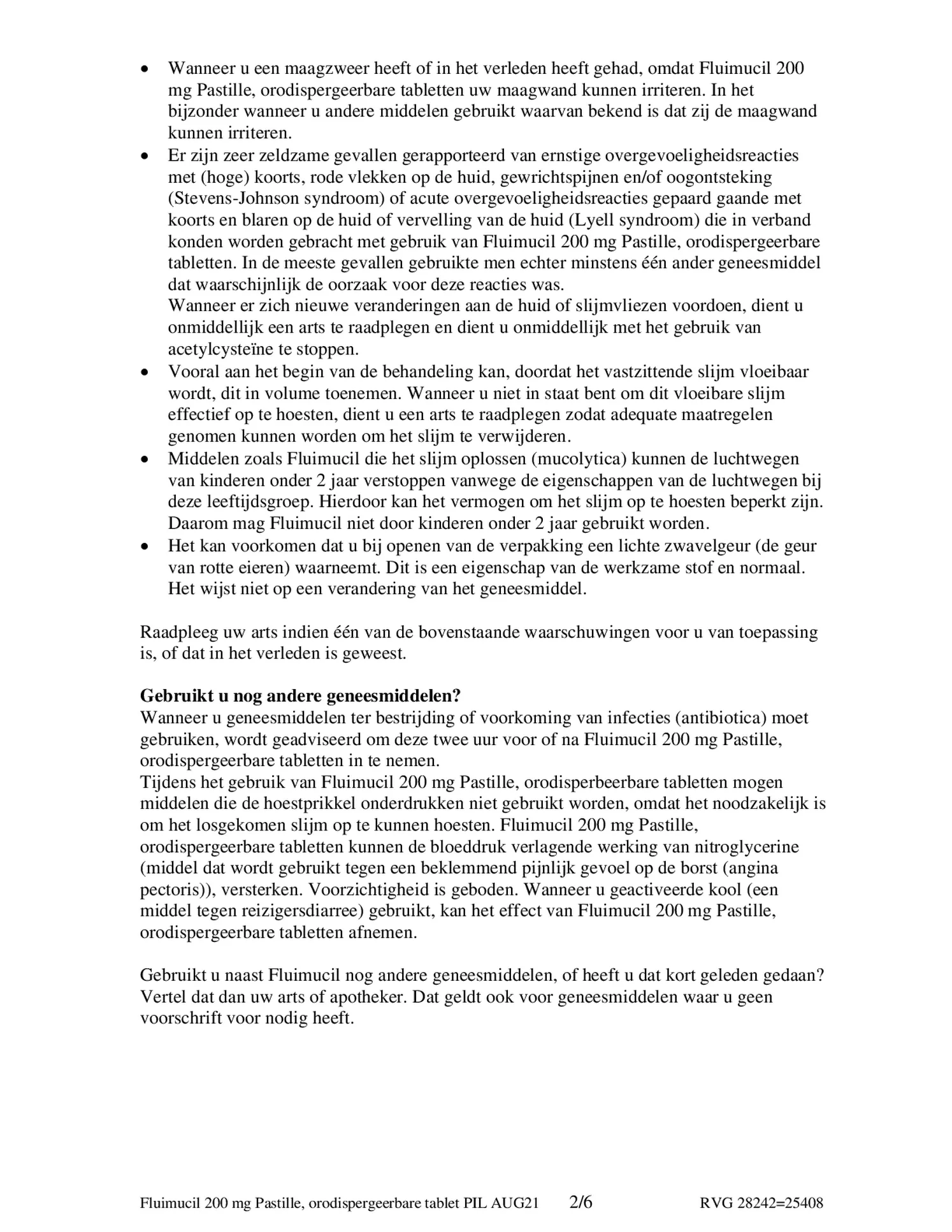 Pastille 200mg Zuigtabletten afbeelding van document #2, bijsluiter