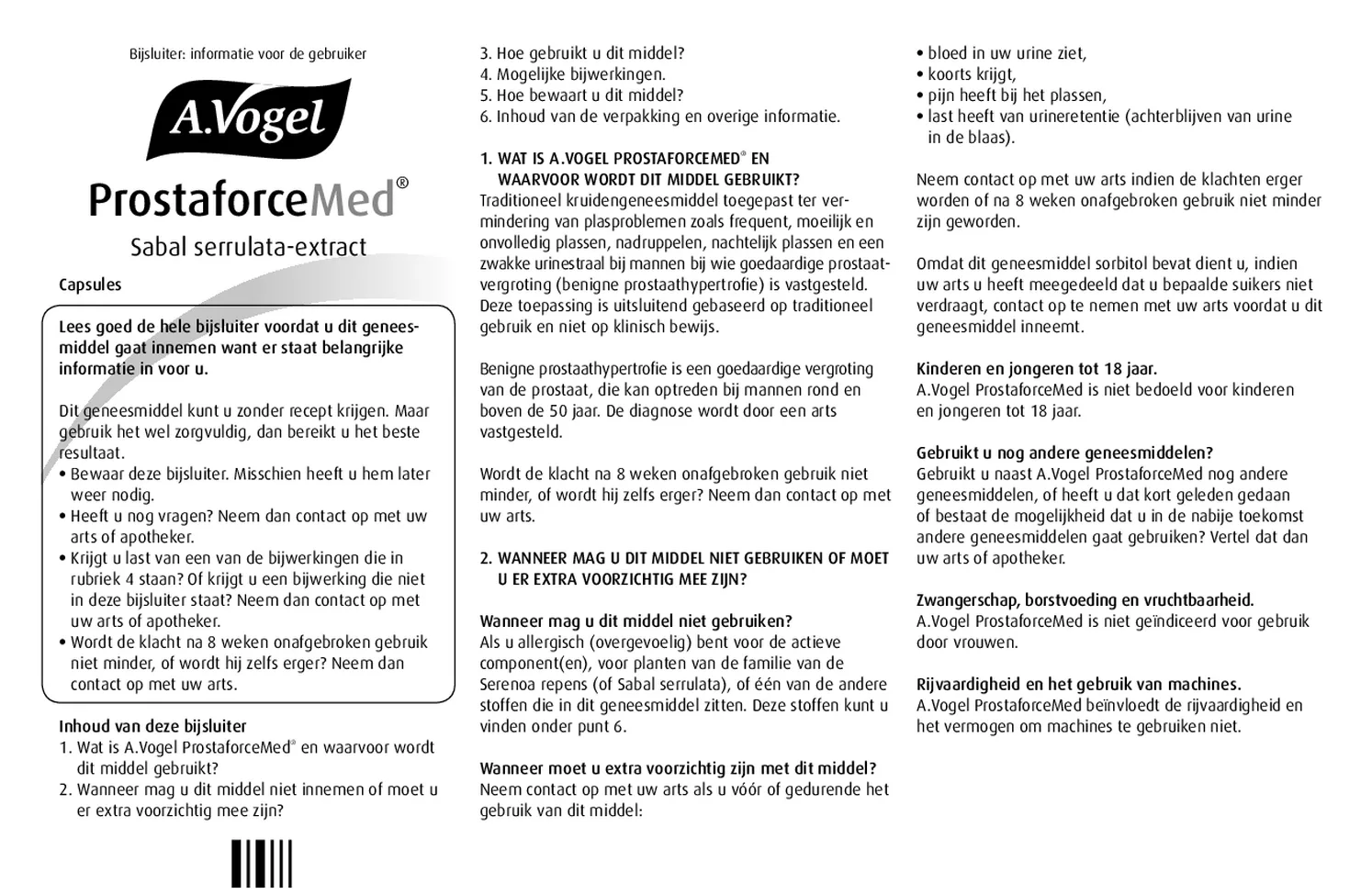 ProstaforceMed Capsules afbeelding van document #1, bijsluiter