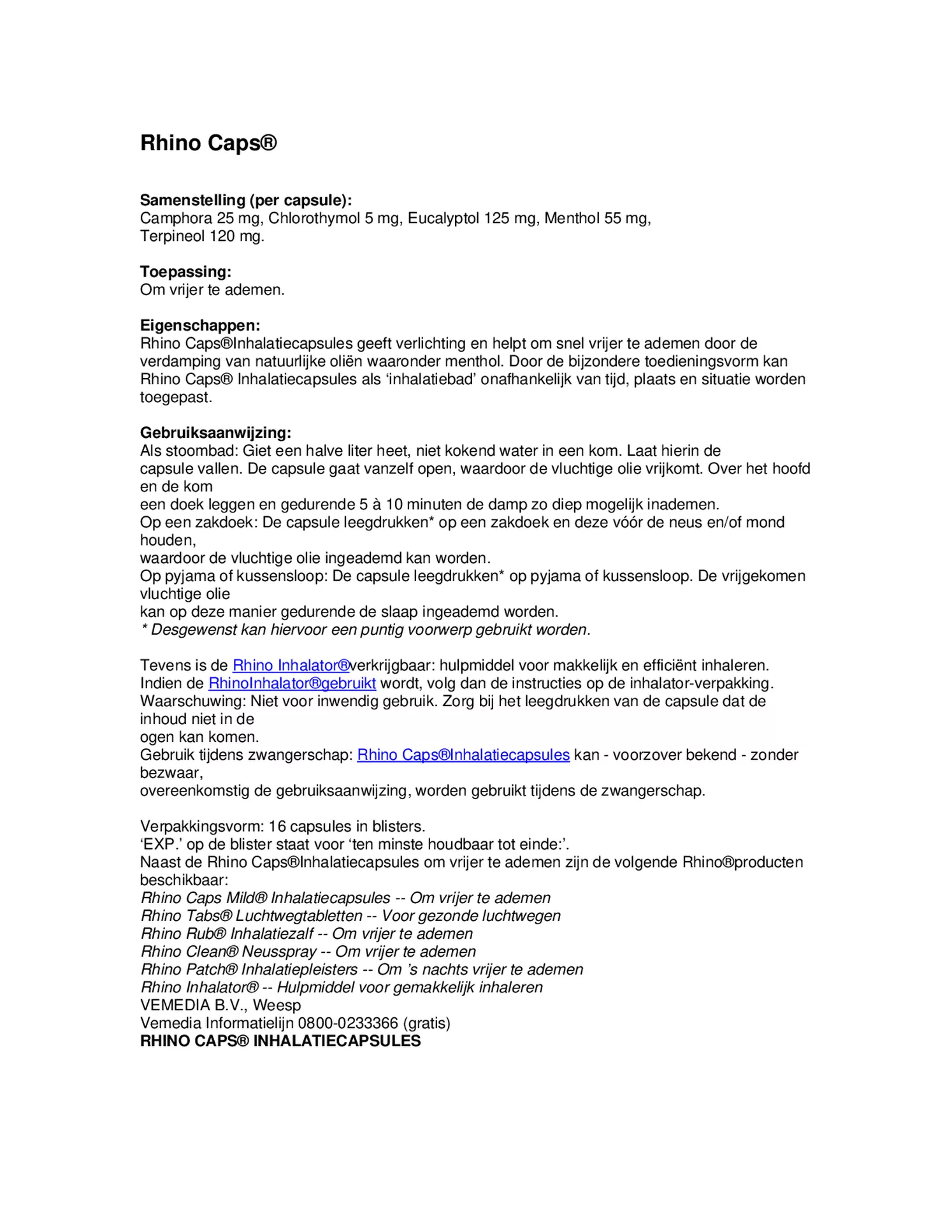 Inhalatiecapsules afbeelding van document #1, gebruiksaanwijzing