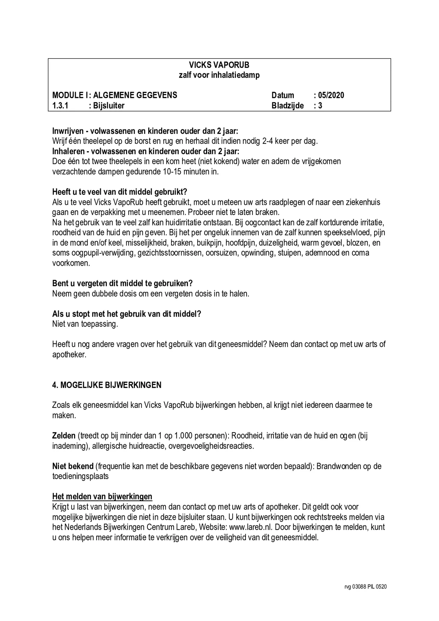 Vaporub Pot afbeelding van document #3, bijsluiter