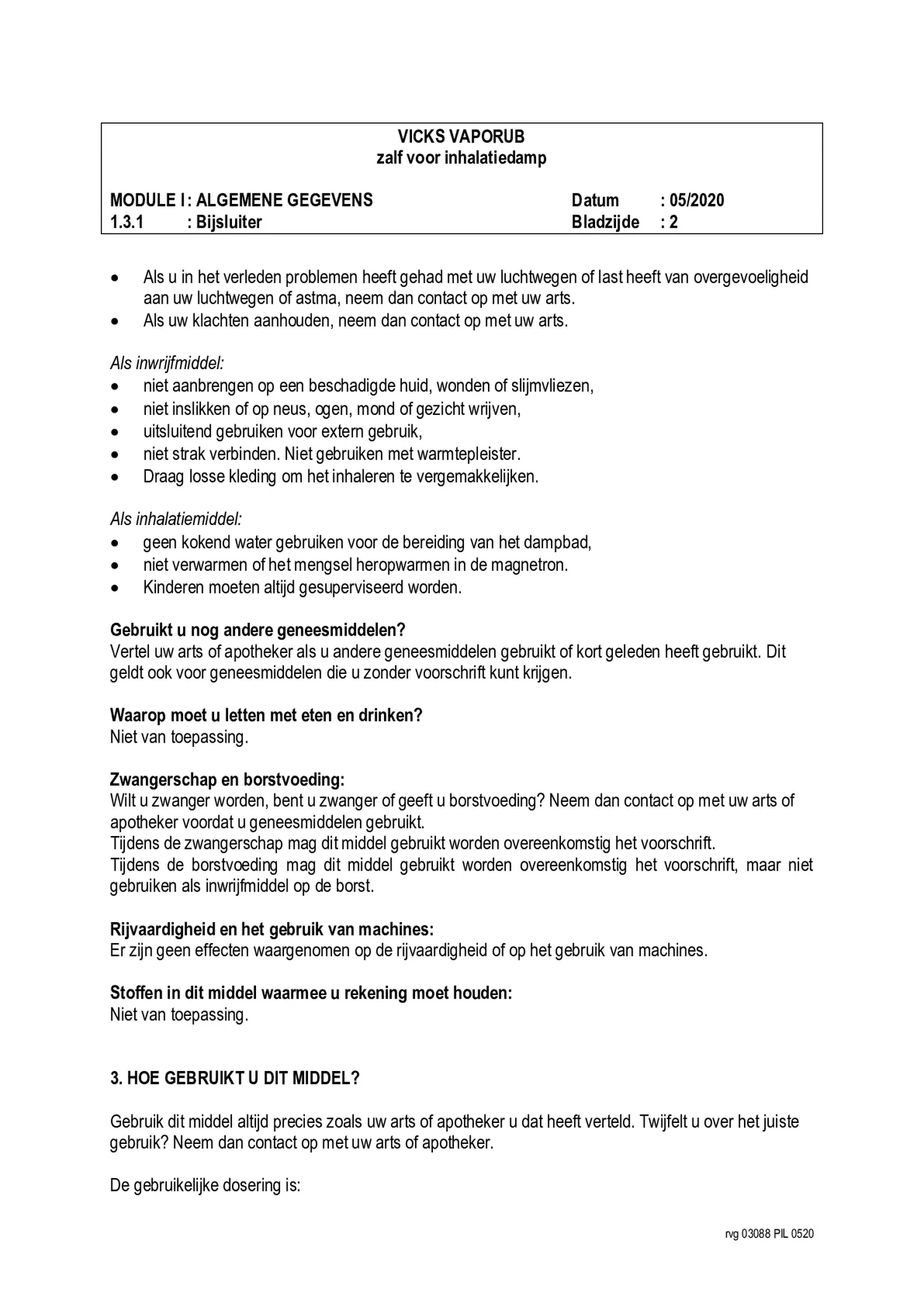 Vaporub Pot afbeelding van document #2, bijsluiter