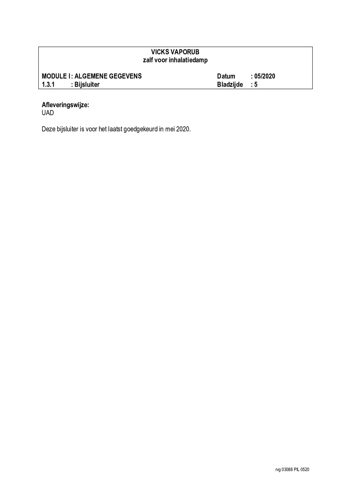 Vaporub Pot afbeelding van document #5, bijsluiter