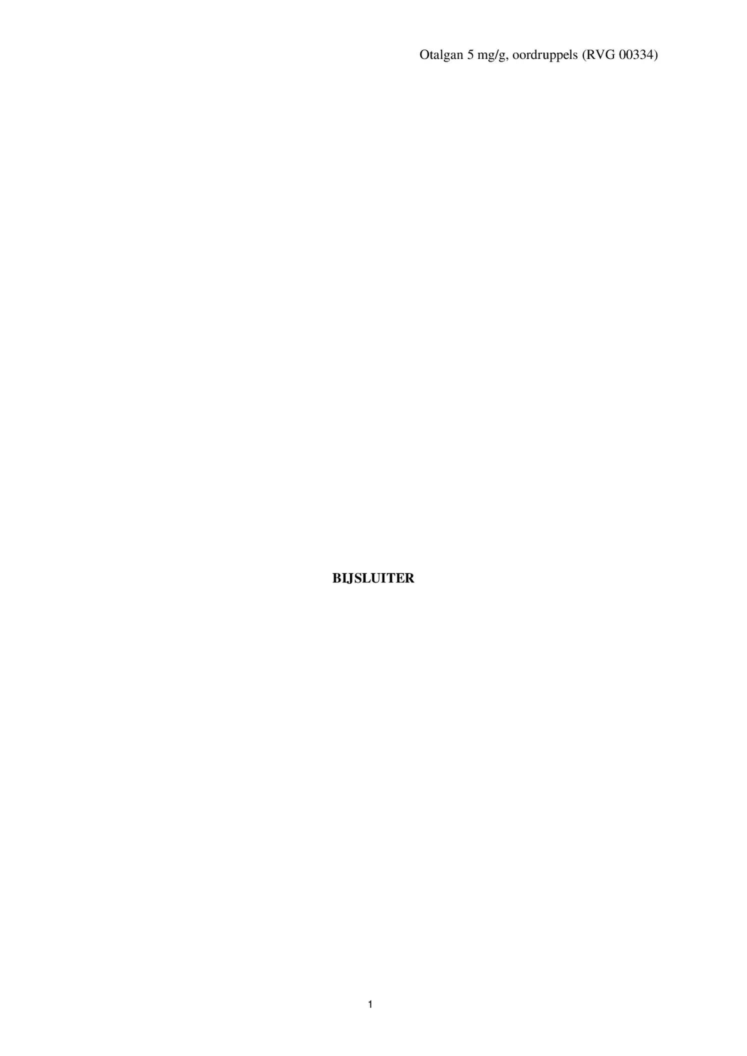 Oordruppels afbeelding van document #1, bijsluiter