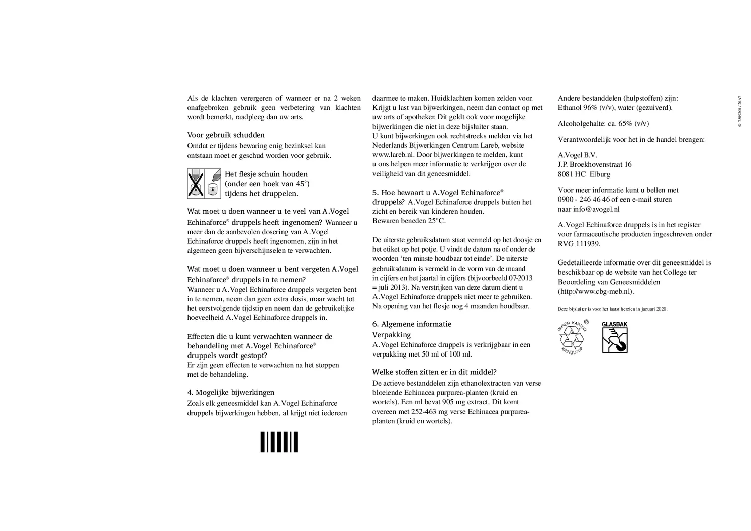 Echinaforce Druppels afbeelding van document #3, bijsluiter