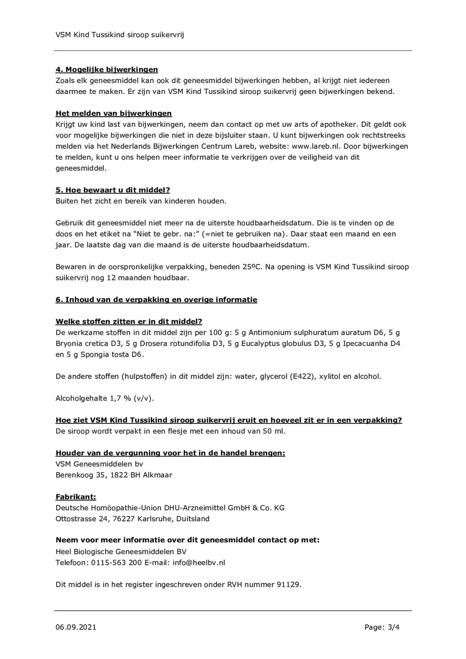 Kind 0-6 Tussikind Siroop Suikervrij afbeelding van document #3, bijsluiter