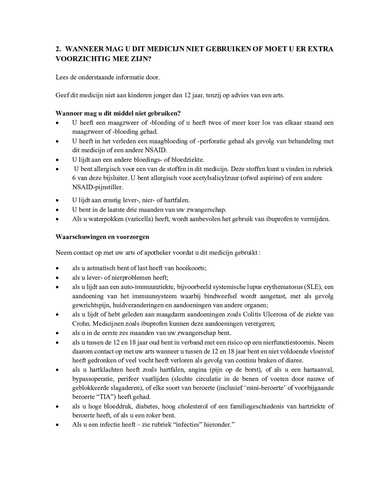 Reliva Forte Liquid Capsules 400 mg - voor pijn en koorts afbeelding van document #2, bijsluiter