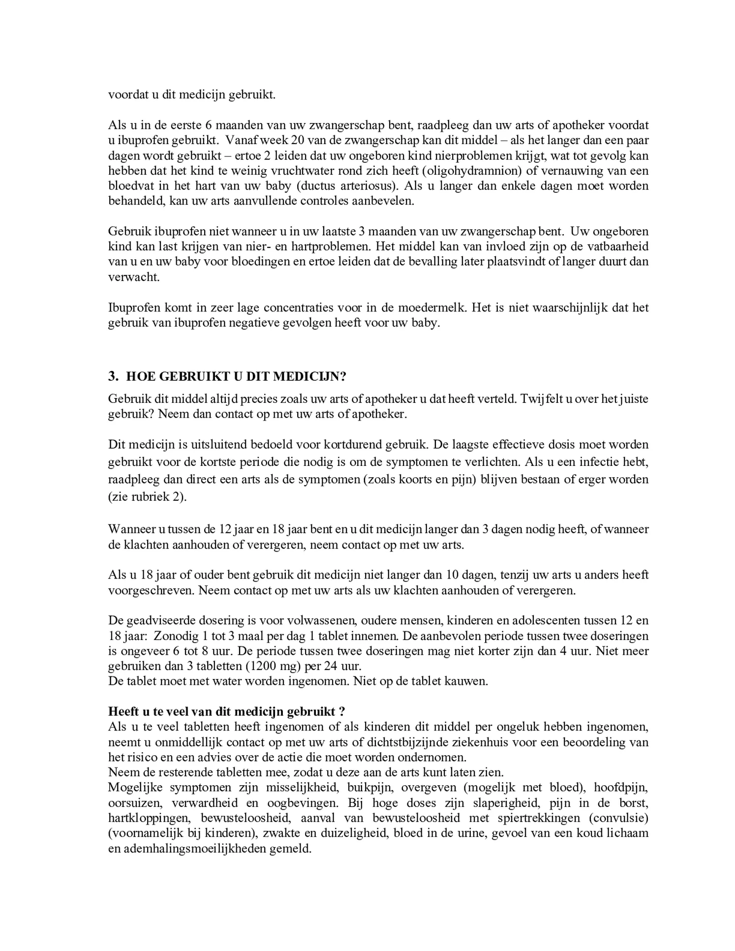 Reliva Forte Oval Tabs 400 mg - voor pijn en koorts afbeelding van document #4, bijsluiter