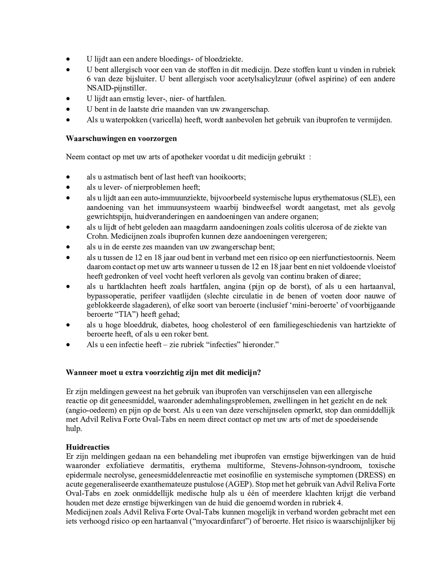 Reliva Forte Oval Tabs 400 mg - voor pijn en koorts afbeelding van document #2, bijsluiter