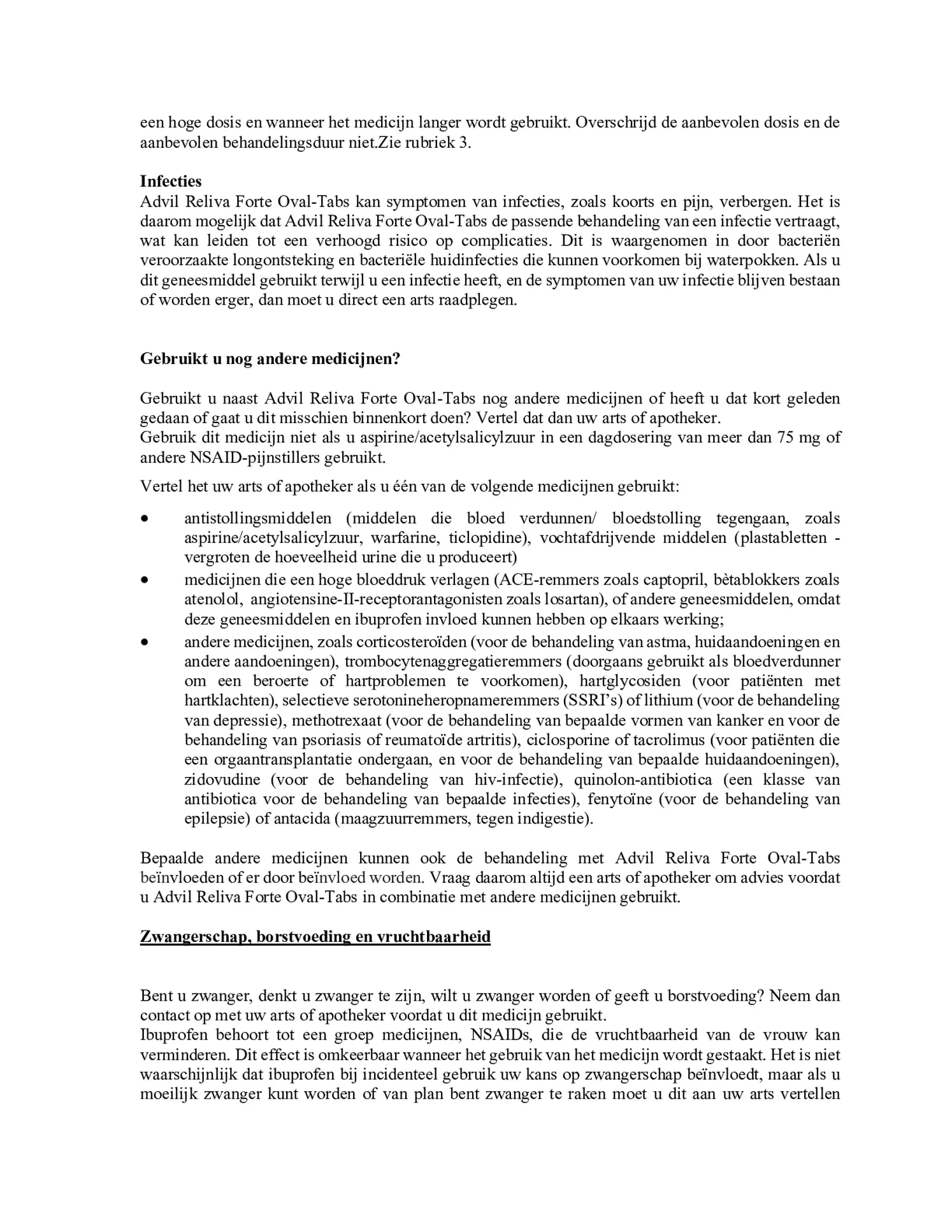 Reliva Forte Oval Tabs 400 mg - voor pijn en koorts afbeelding van document #3, bijsluiter