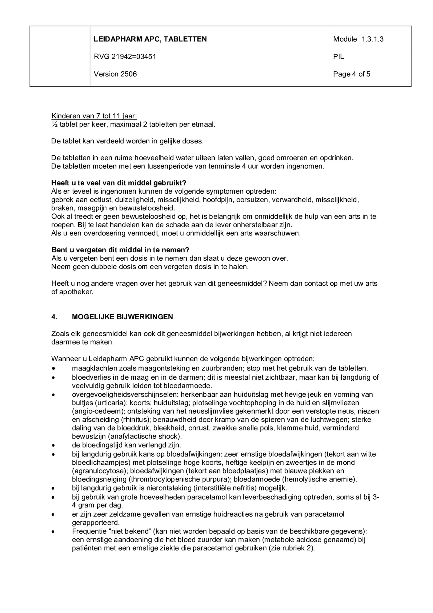 APC Tabletten afbeelding van document #4, bijsluiter