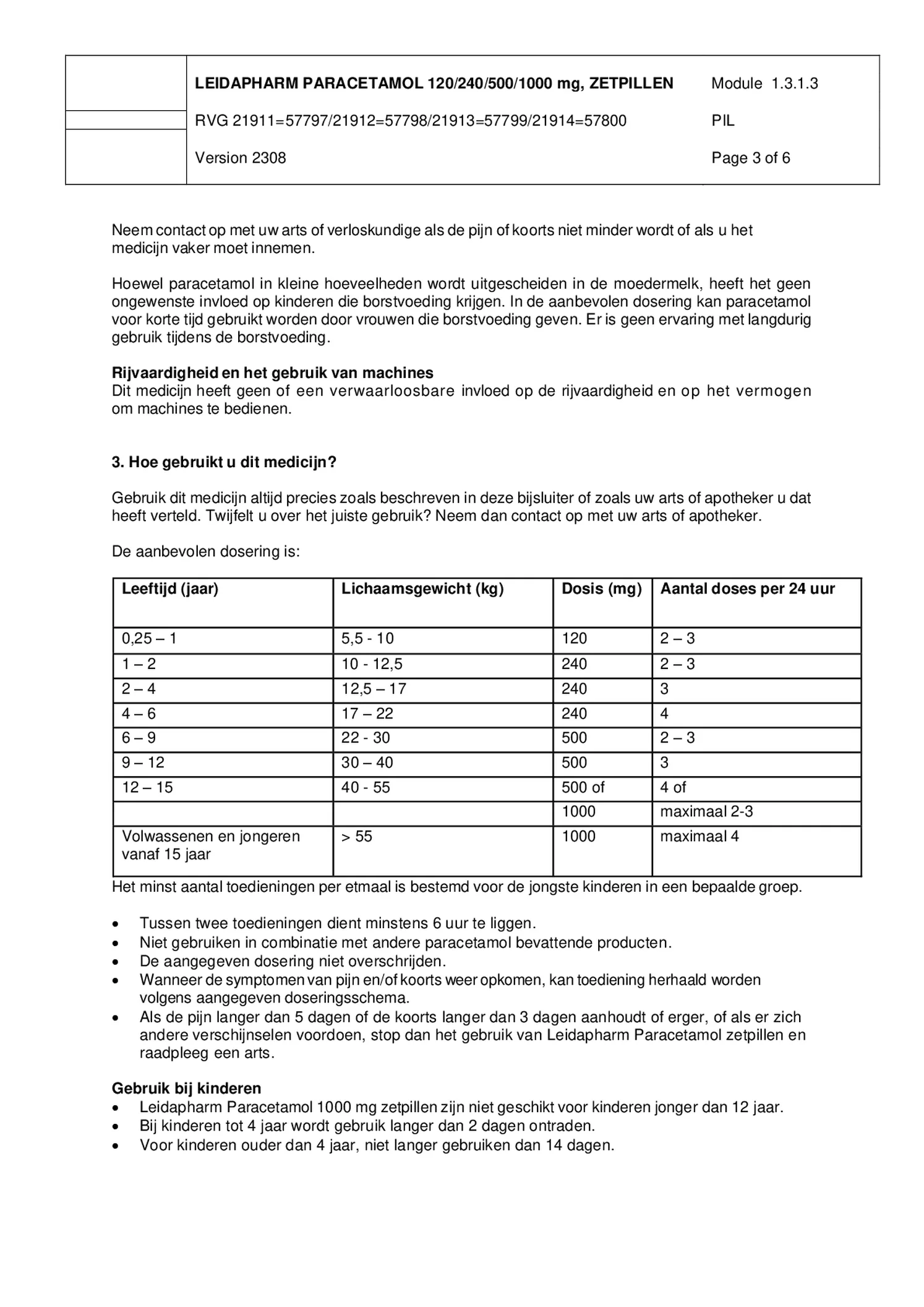 Paracetamol Zetpil 120mg afbeelding van document #3, bijsluiter