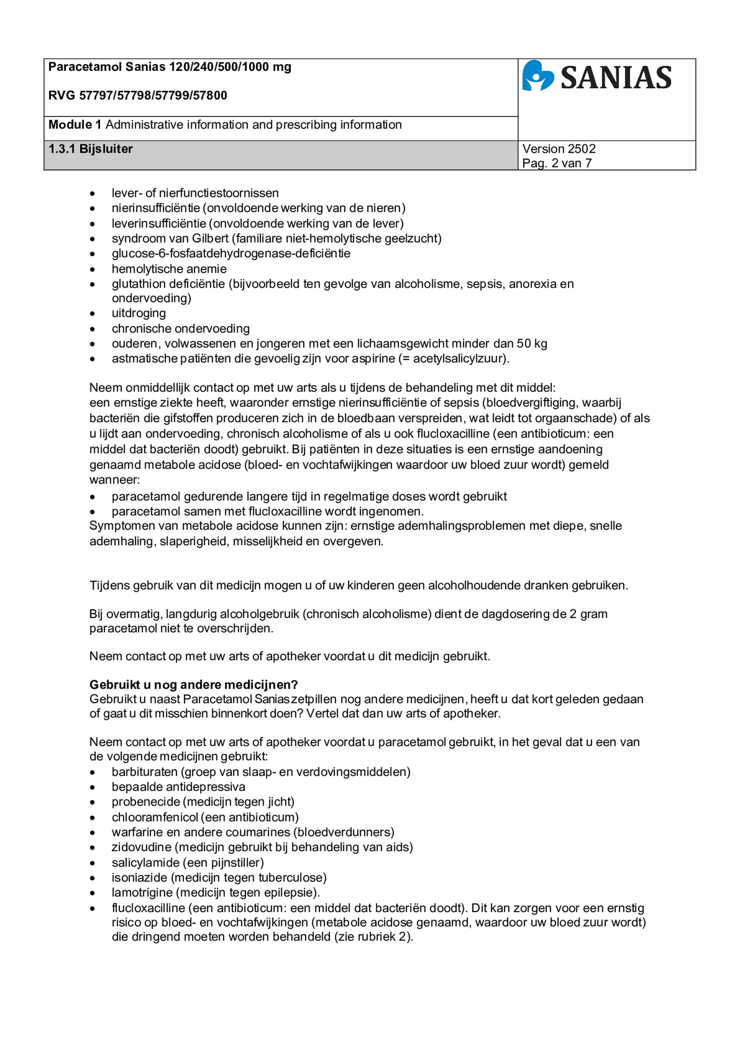 Paracetamol Zetpil 240mg afbeelding van document #2, bijsluiter